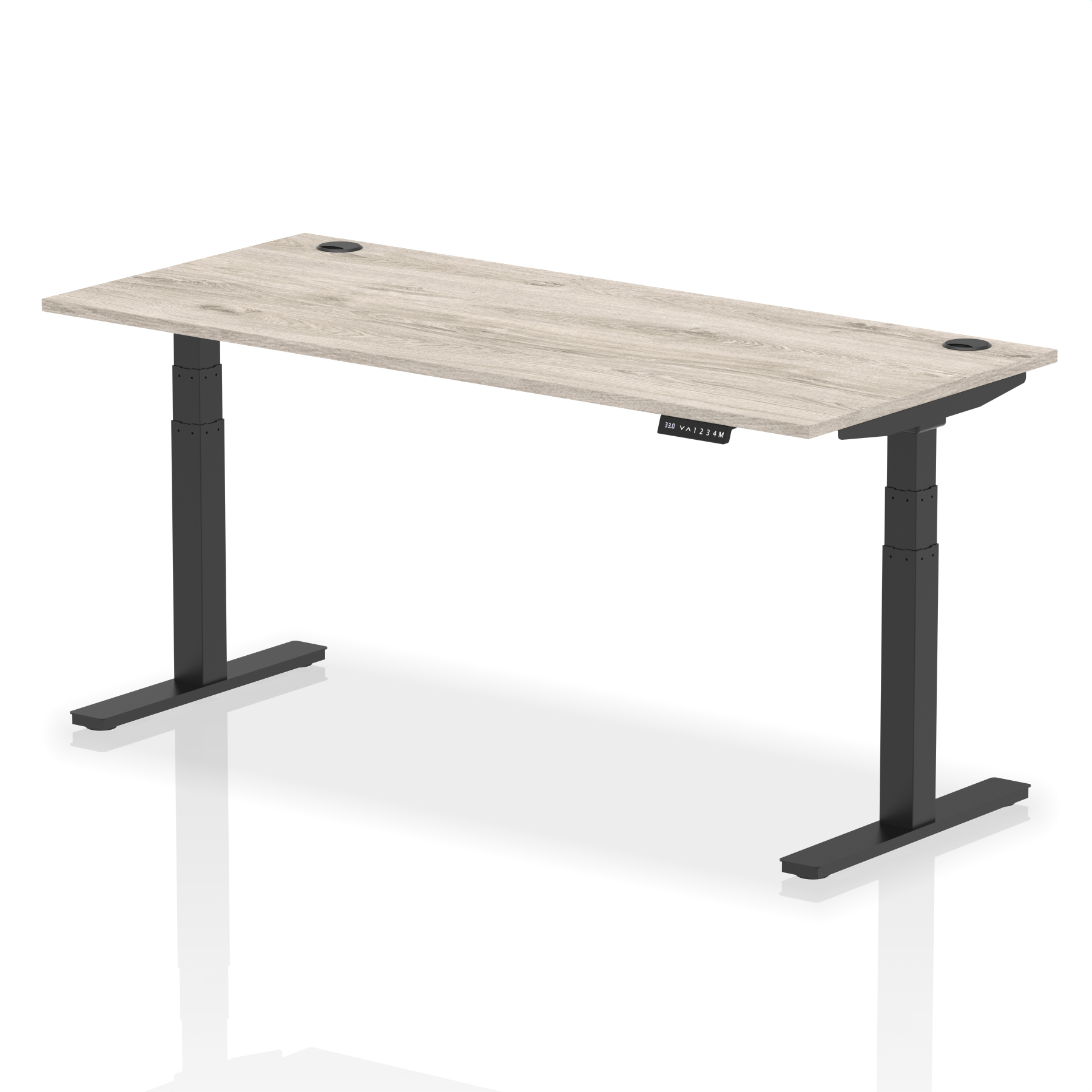 Grey Oak / Black Frame