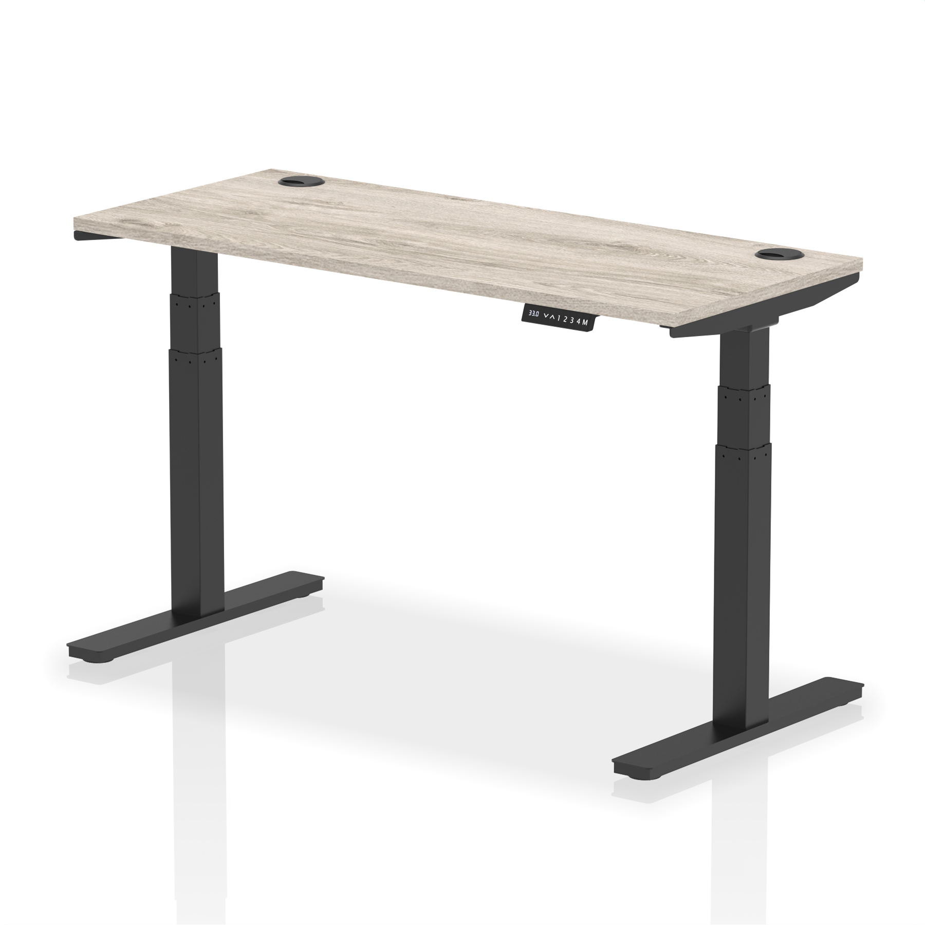 Grey Oak / Black Frame