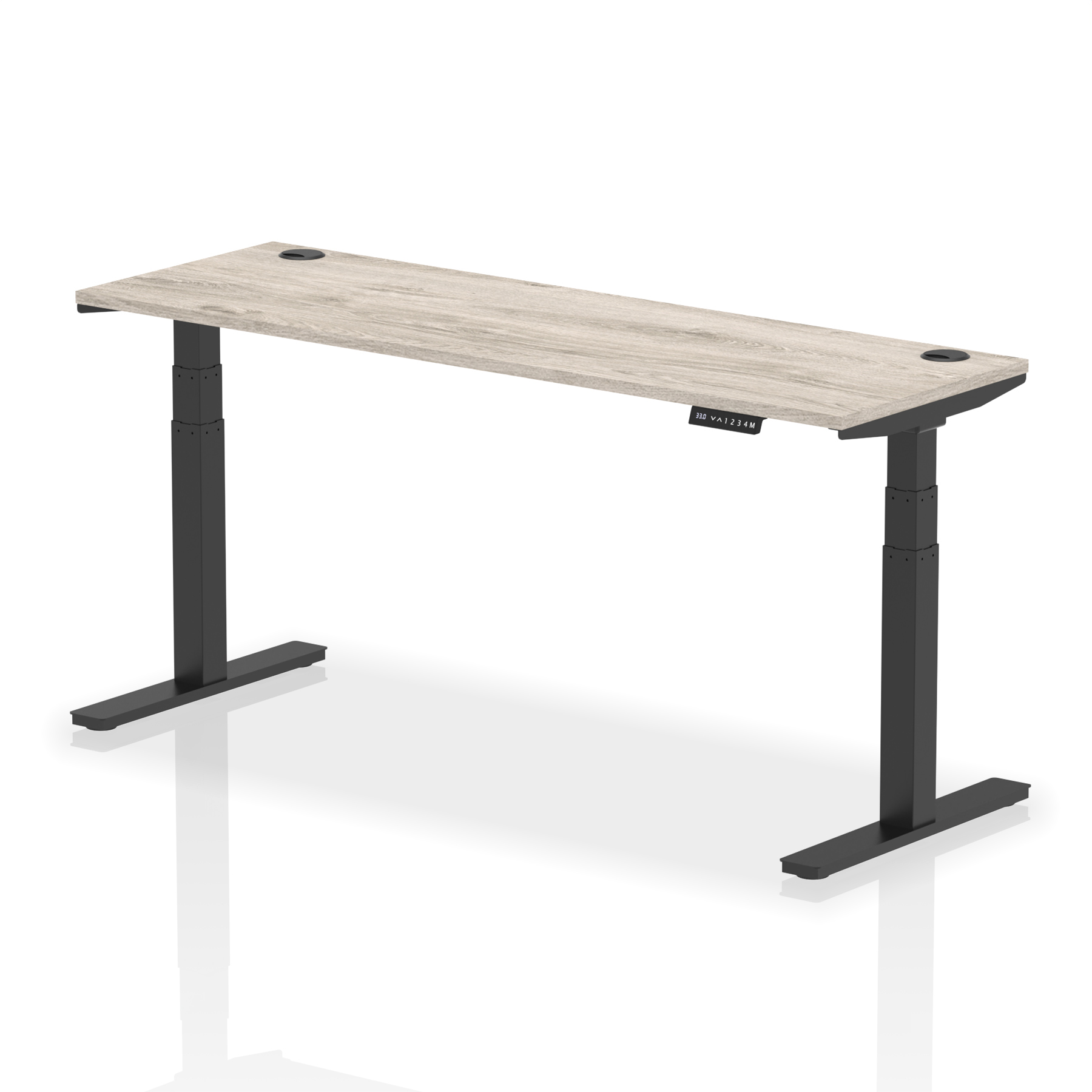 Grey Oak / Black Frame