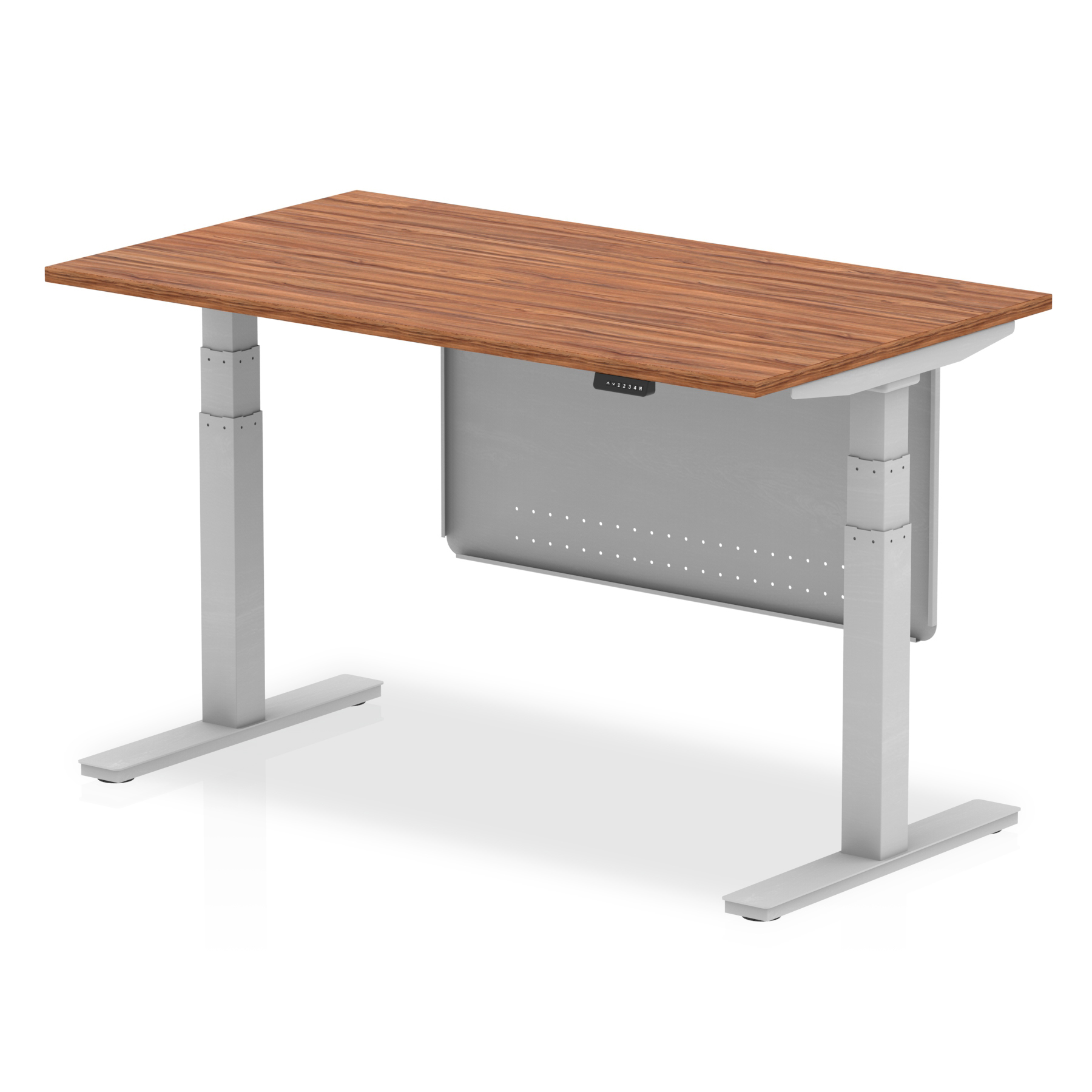 Walnut / Silver Frame