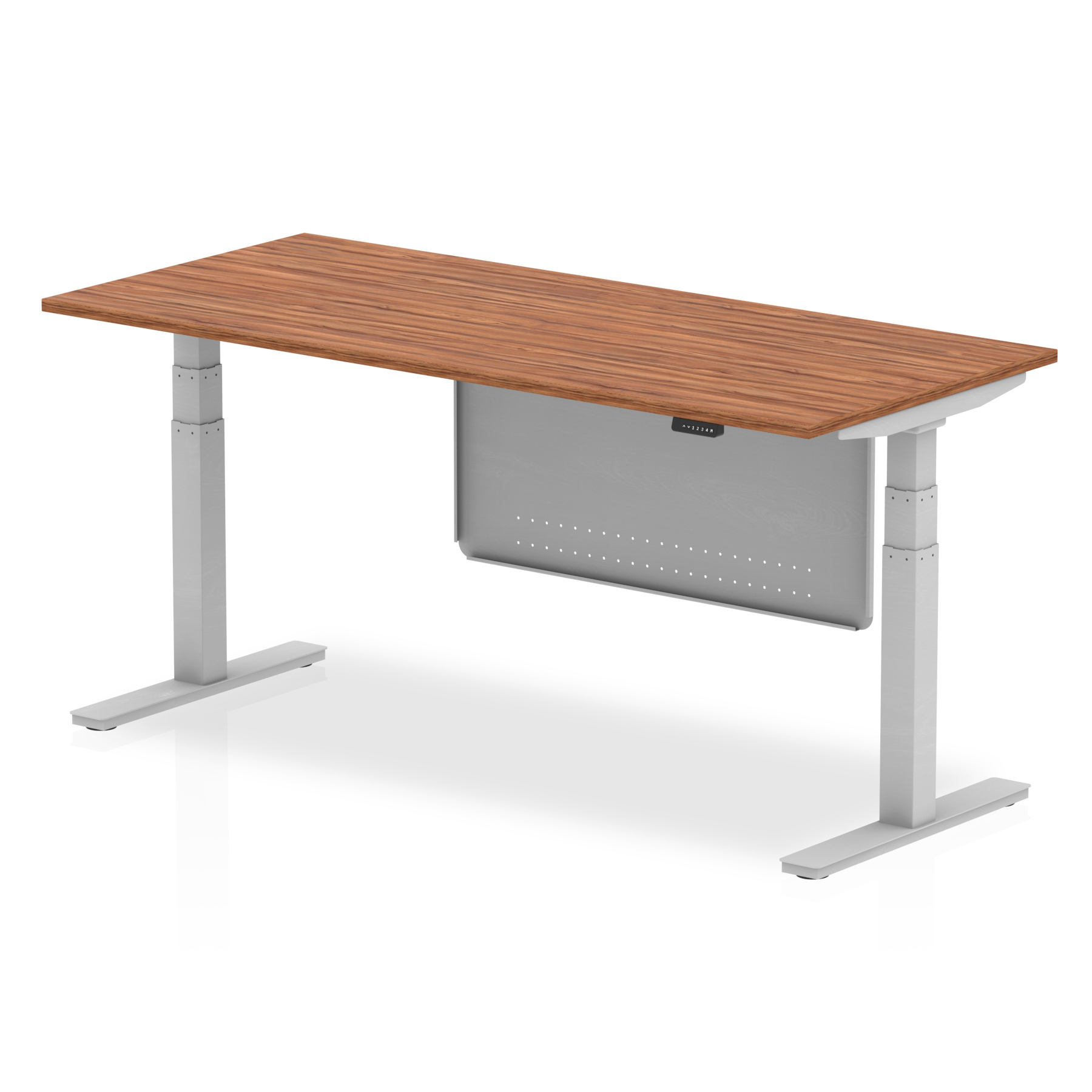 Walnut / Silver Frame