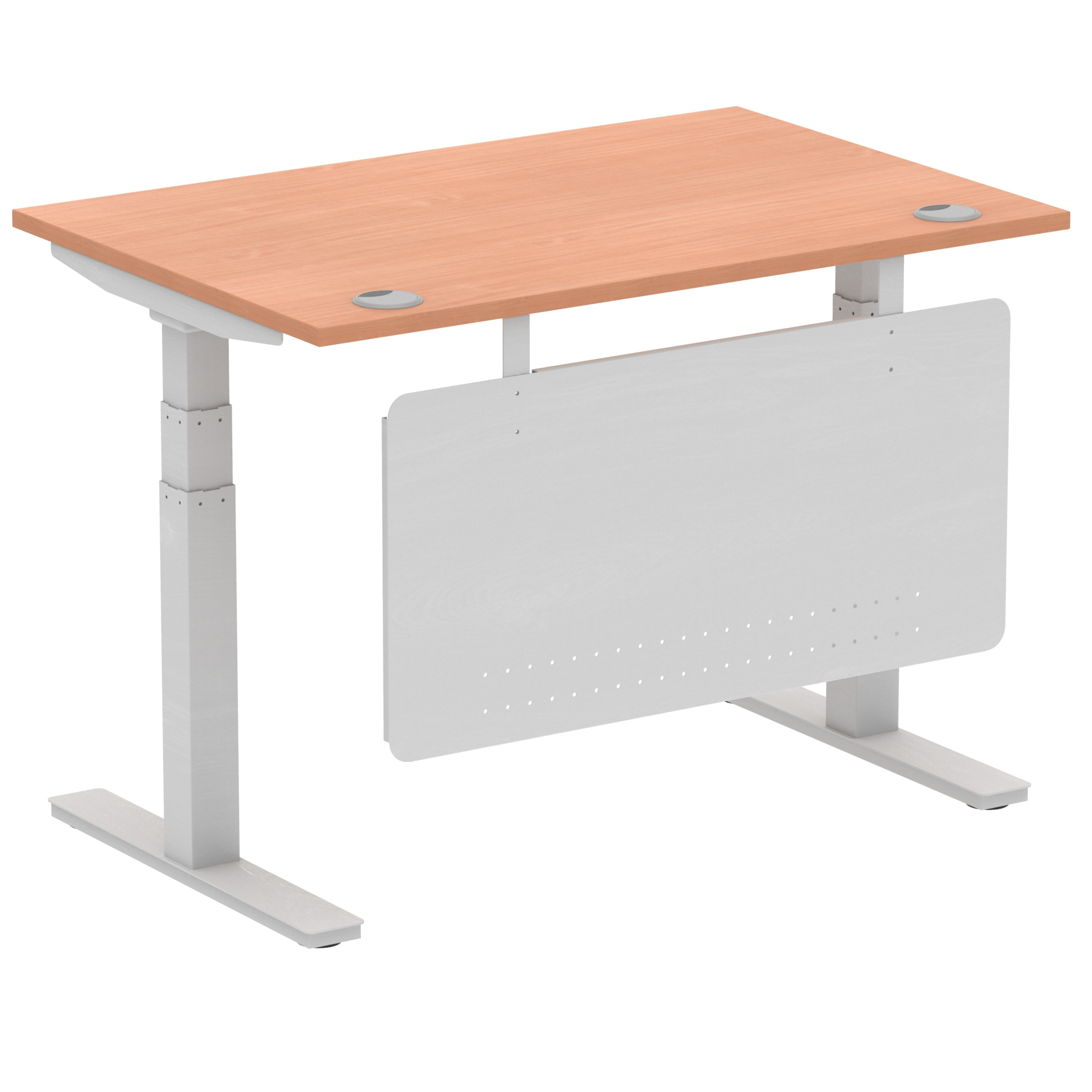 Beech / Silver Frame