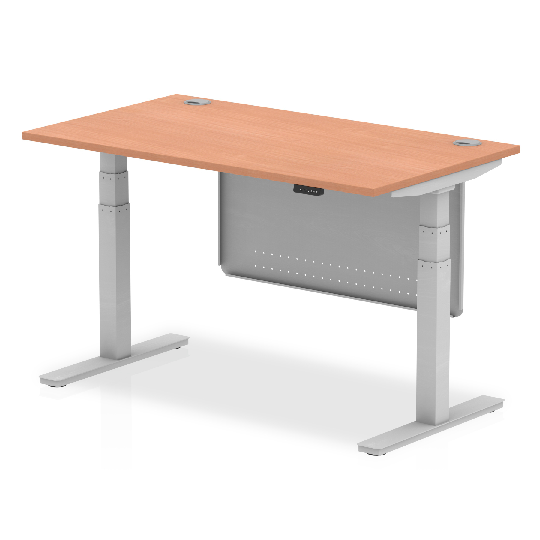 Beech / Silver Frame