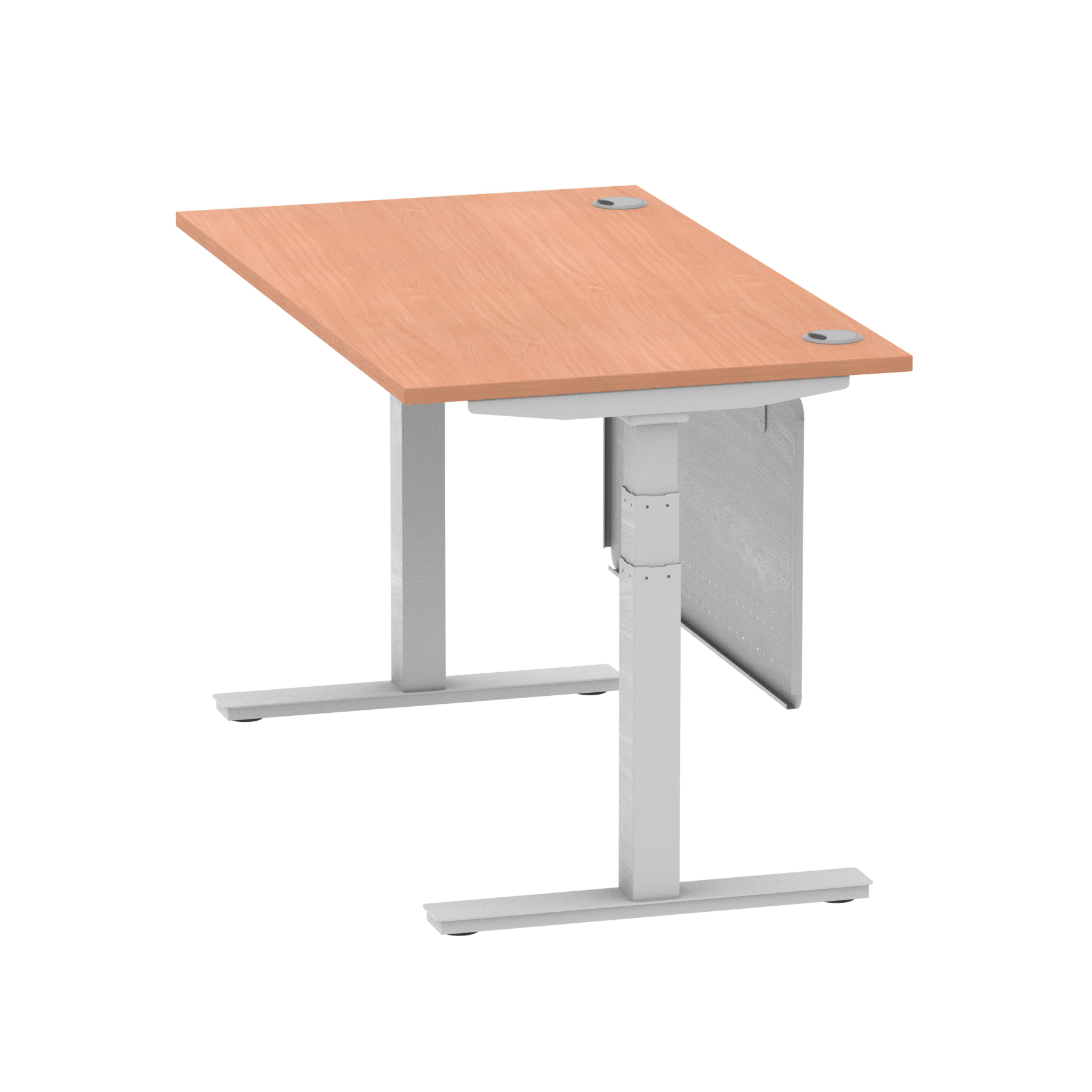 Beech / Silver Frame