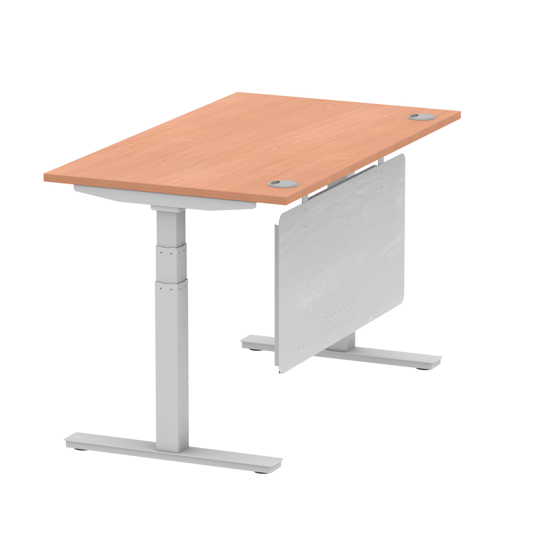 Beech / Silver Frame