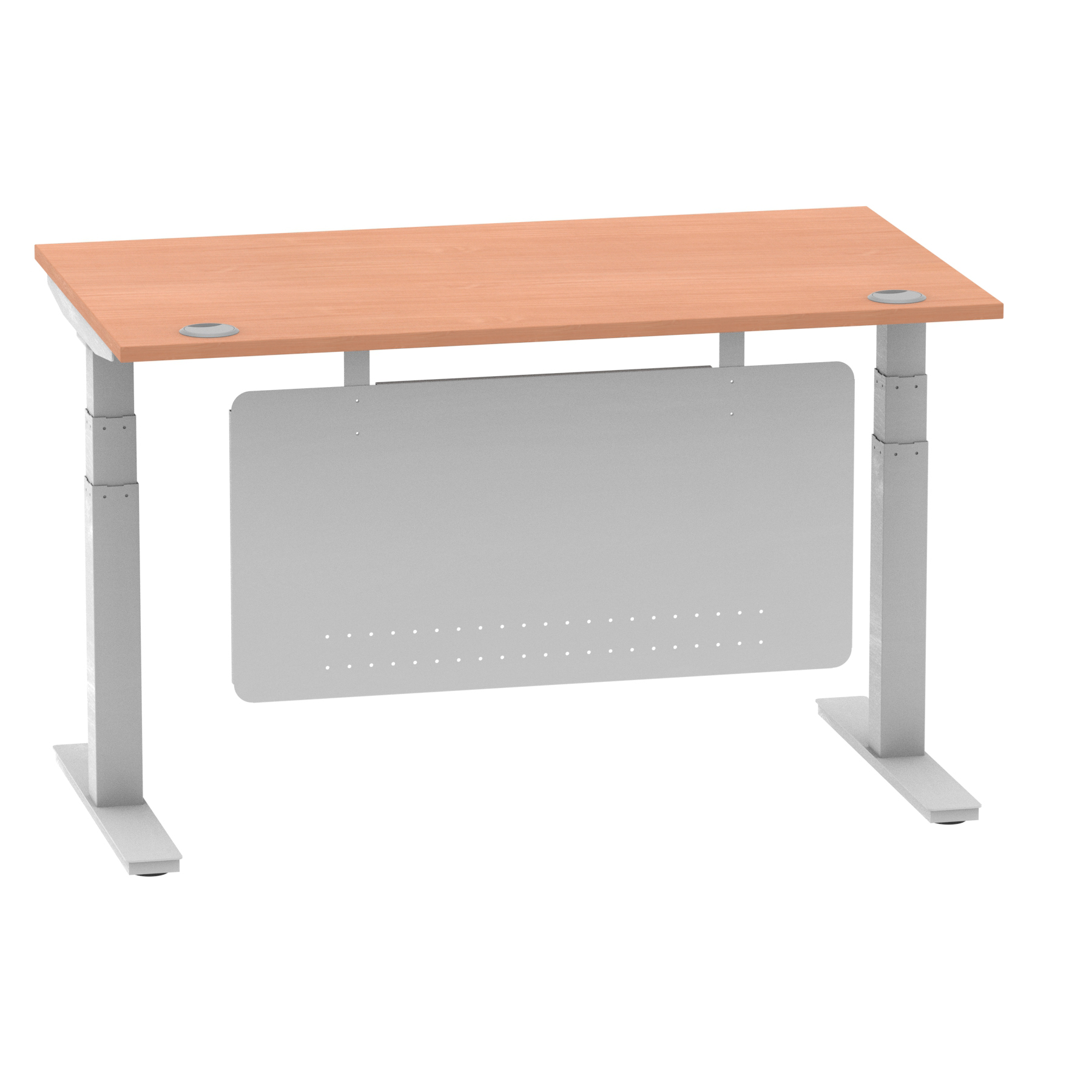 Beech / Silver Frame
