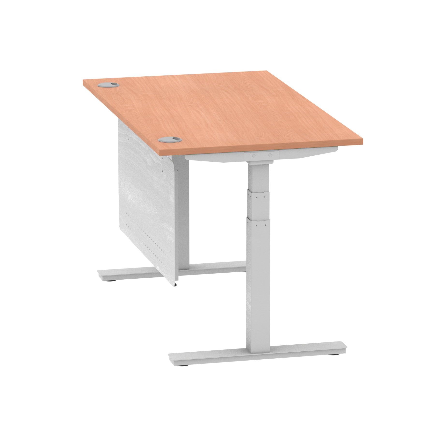 Beech / Silver Frame
