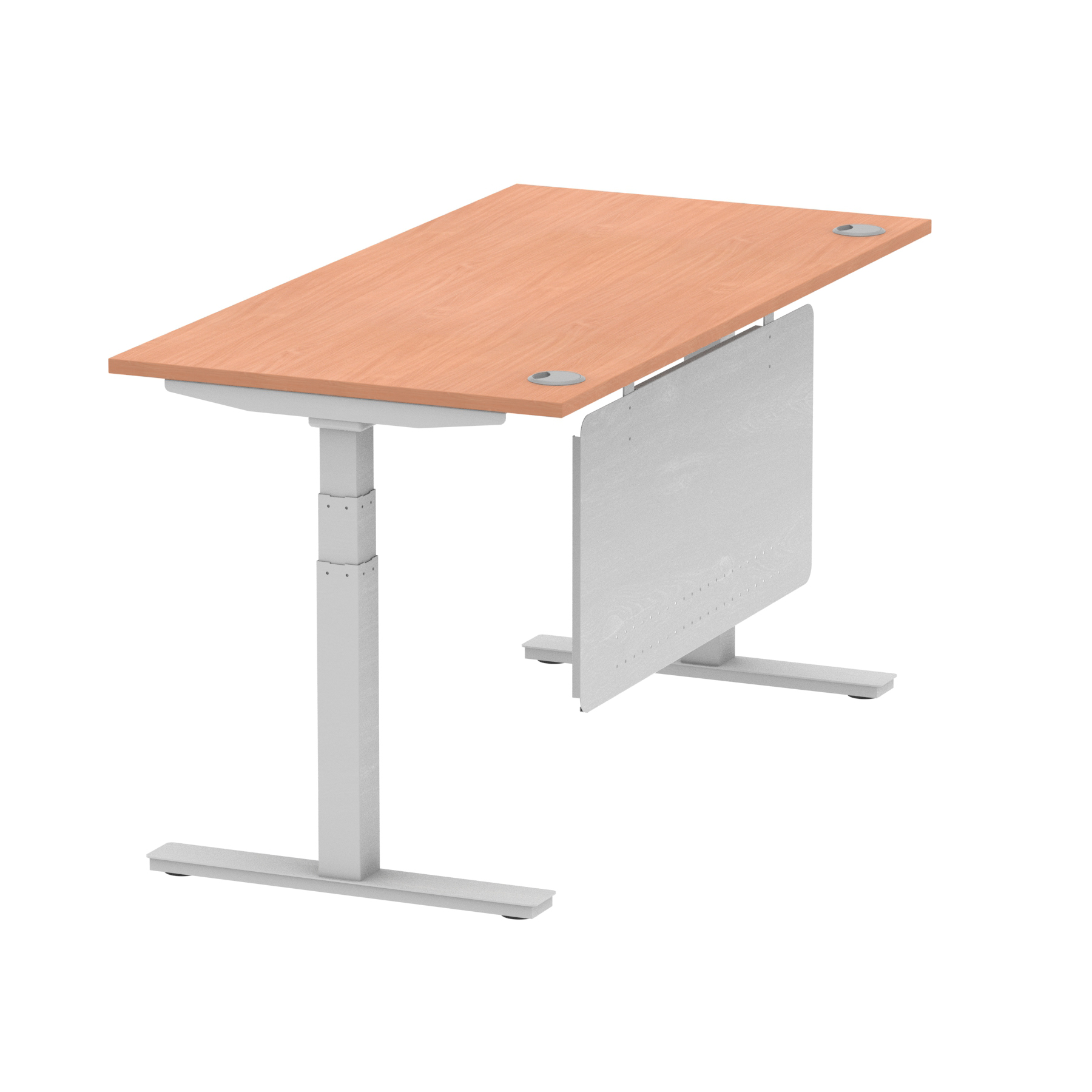 Beech / Silver Frame