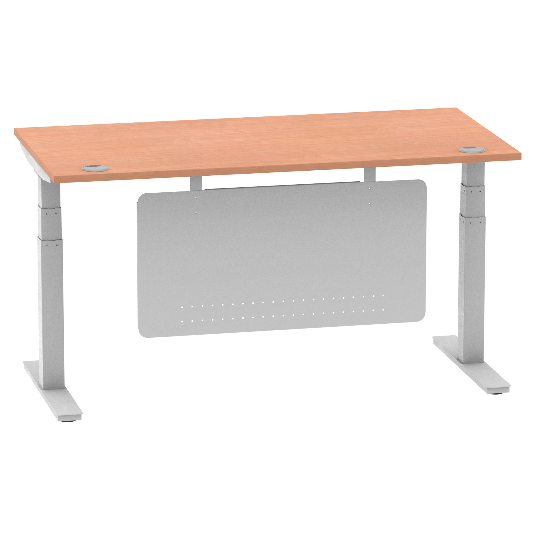 Beech / Silver Frame
