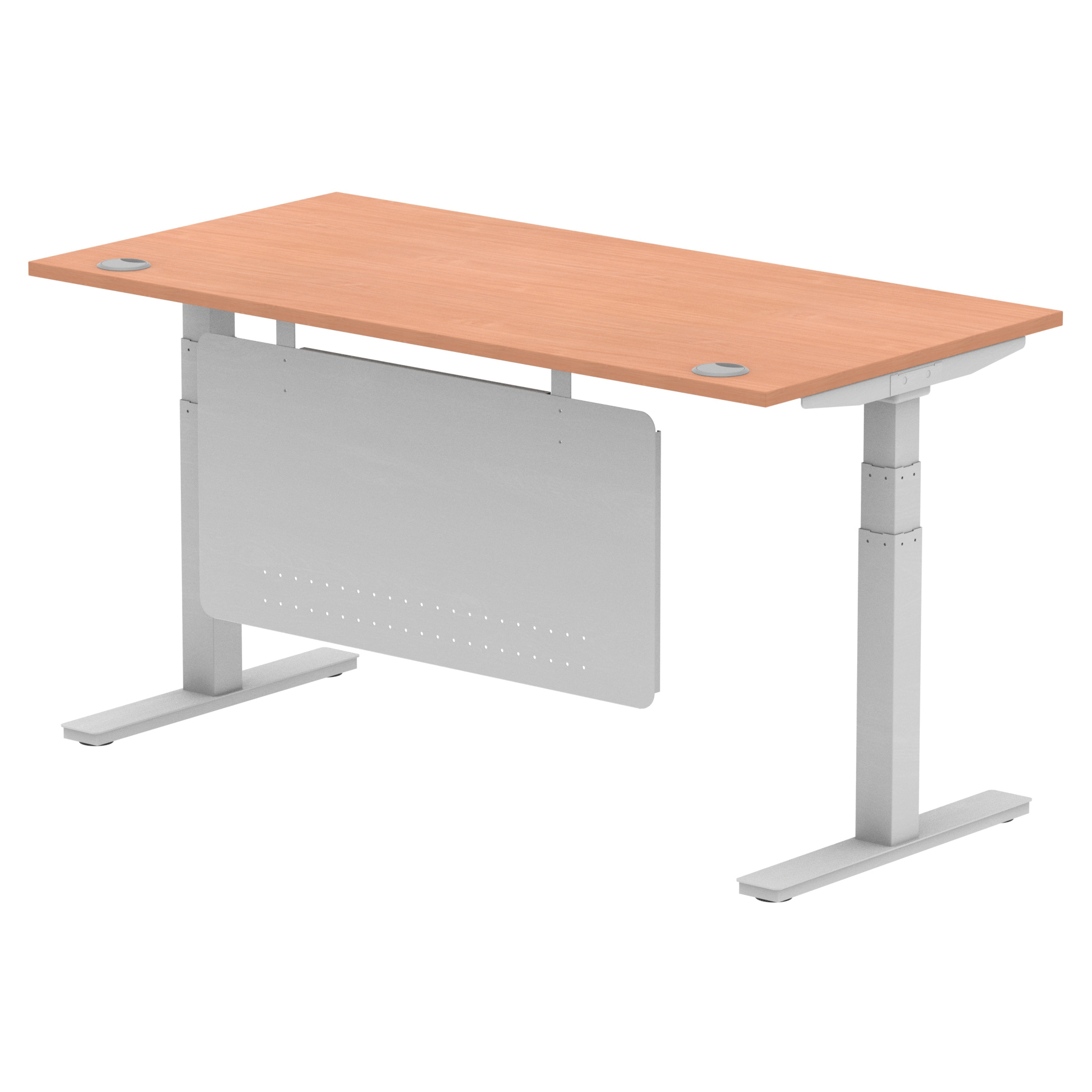 Beech / Silver Frame