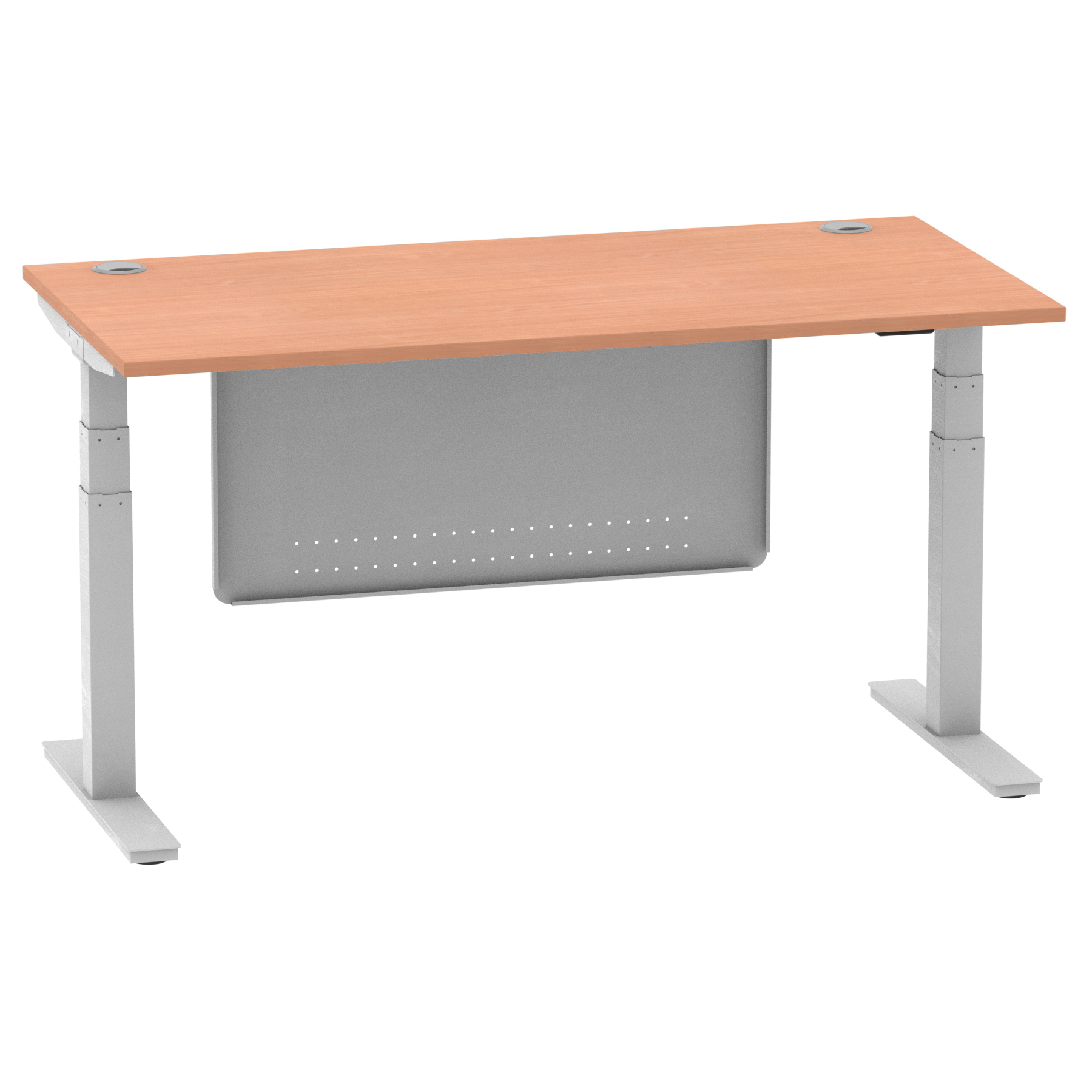 Beech / Silver Frame