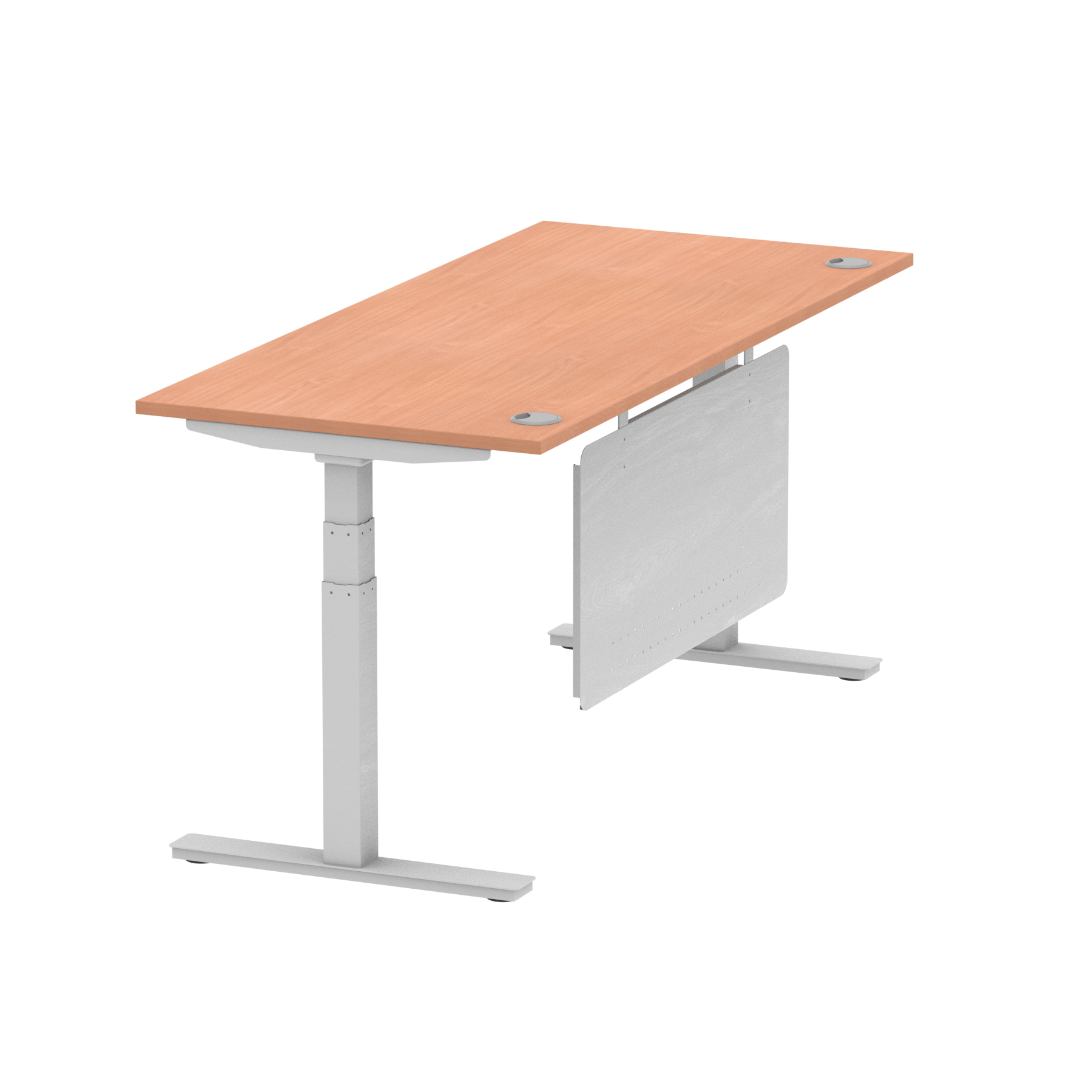 Beech / Silver Frame