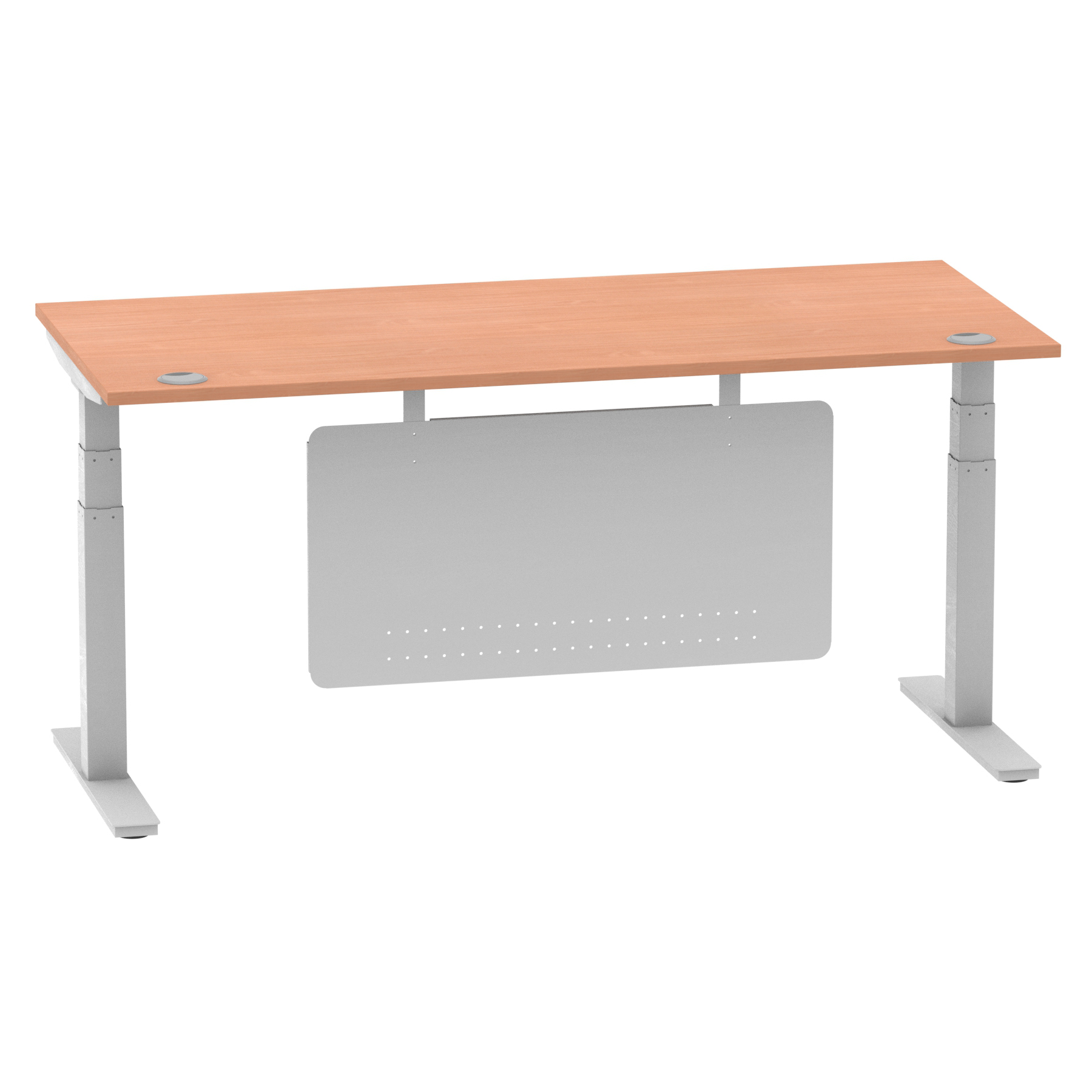 Beech / Silver Frame
