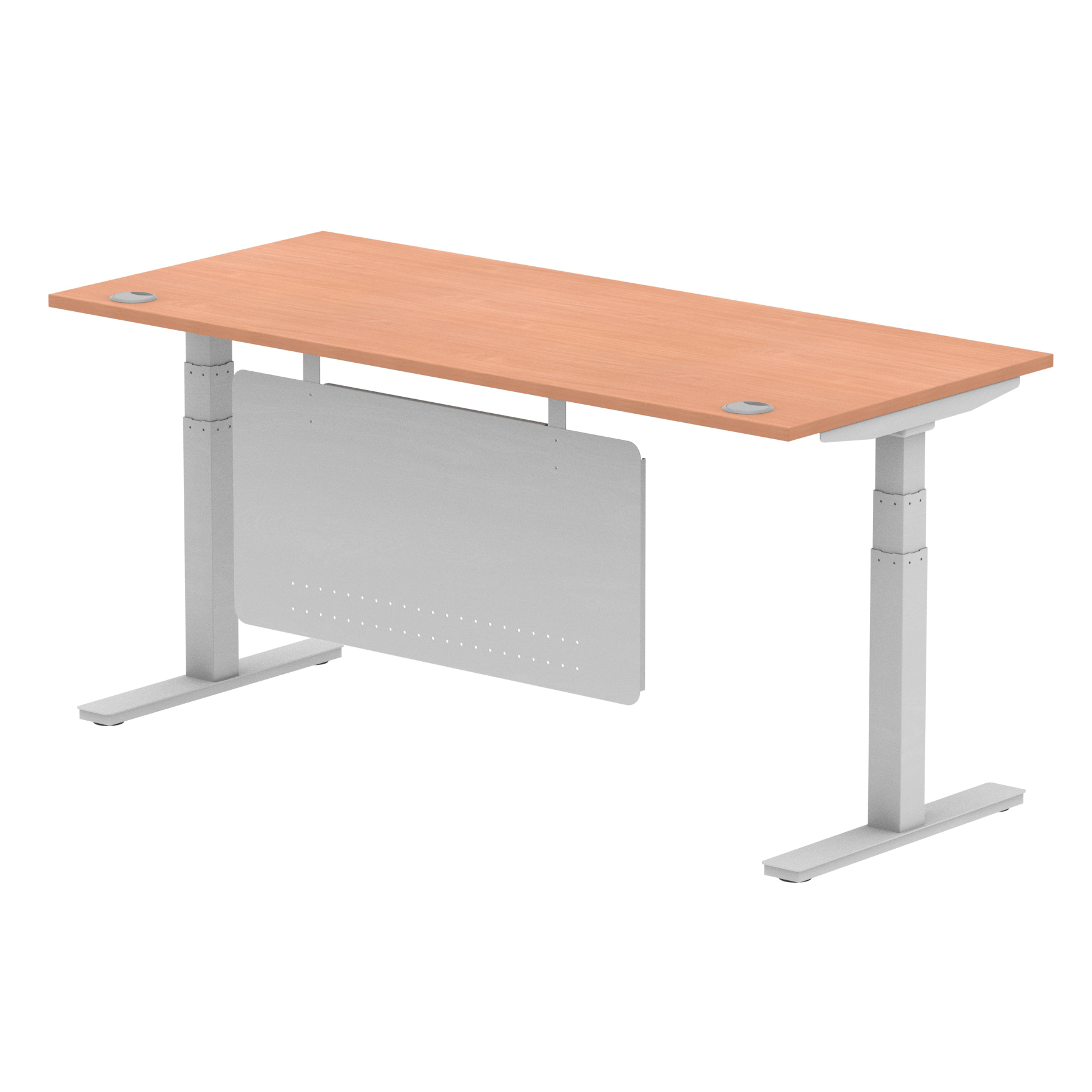 Beech / Silver Frame