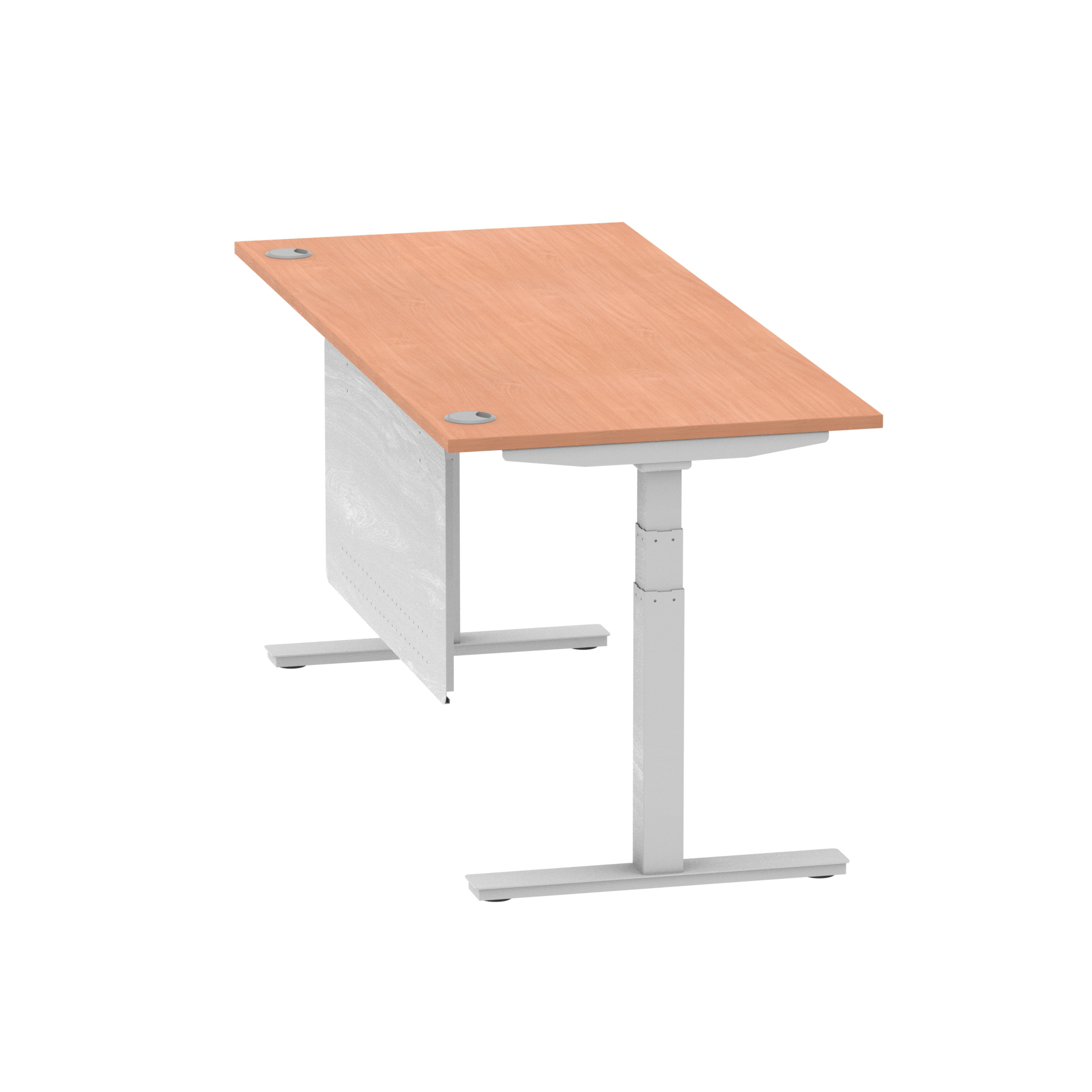 Beech / Silver Frame
