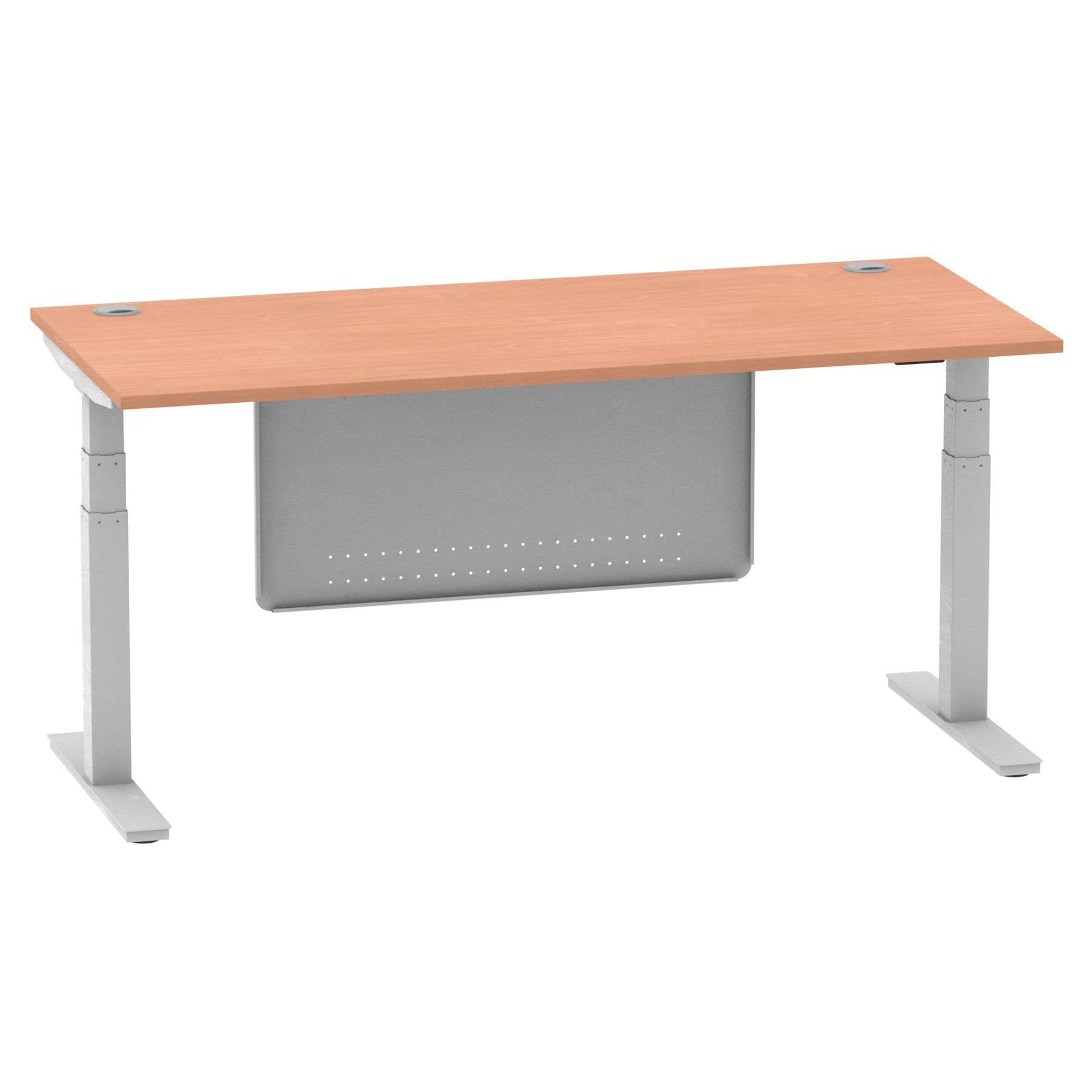 Beech / Silver Frame