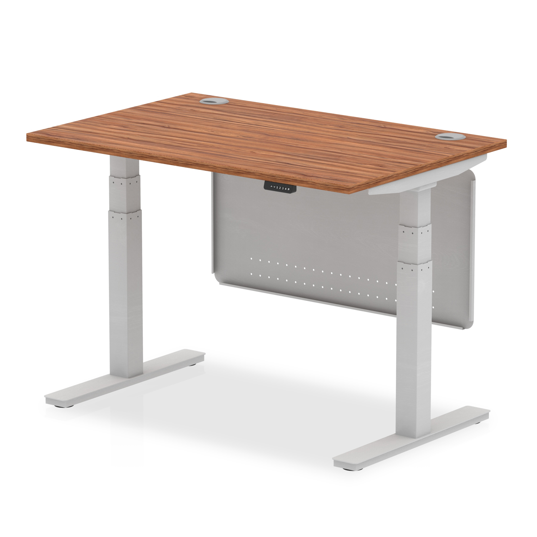 Walnut / Silver Frame