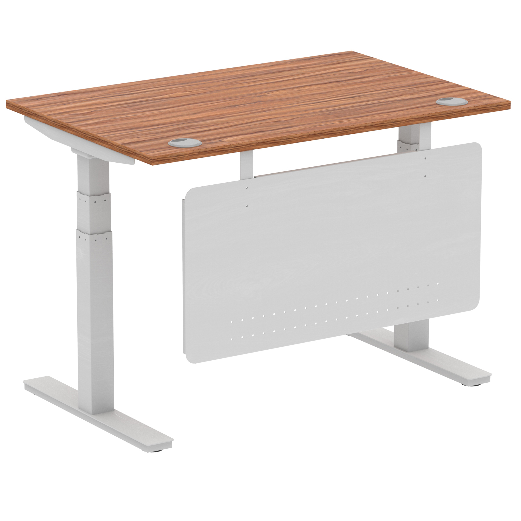 Walnut / Silver Frame
