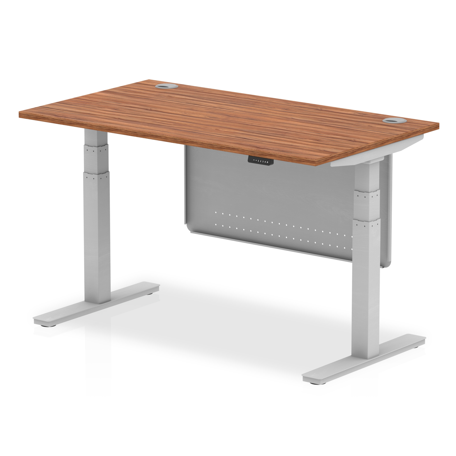 Walnut / Silver Frame