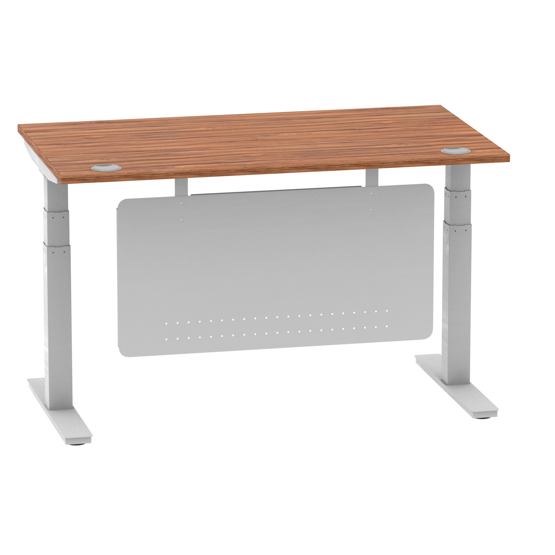 Walnut / Silver Frame