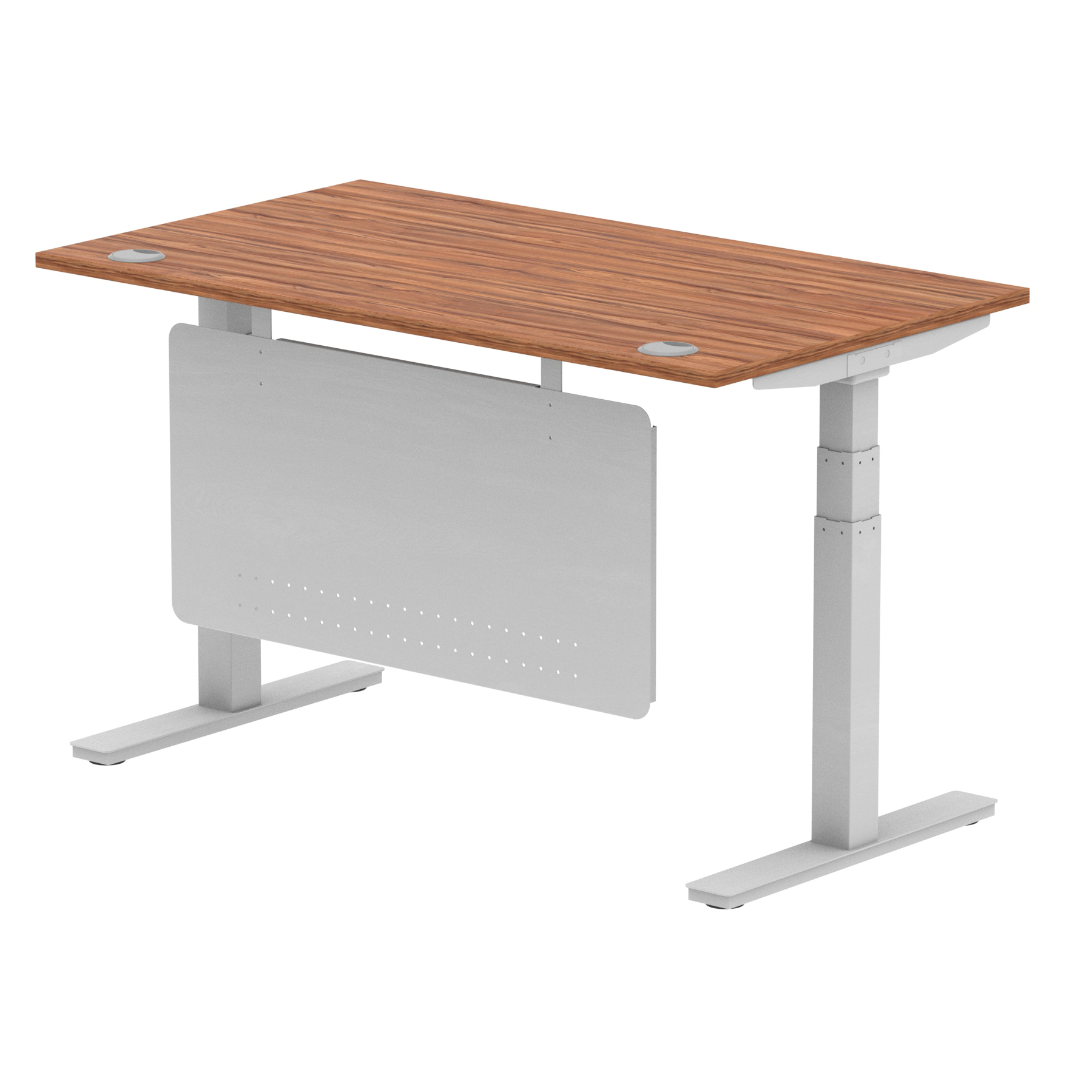 Walnut / Silver Frame
