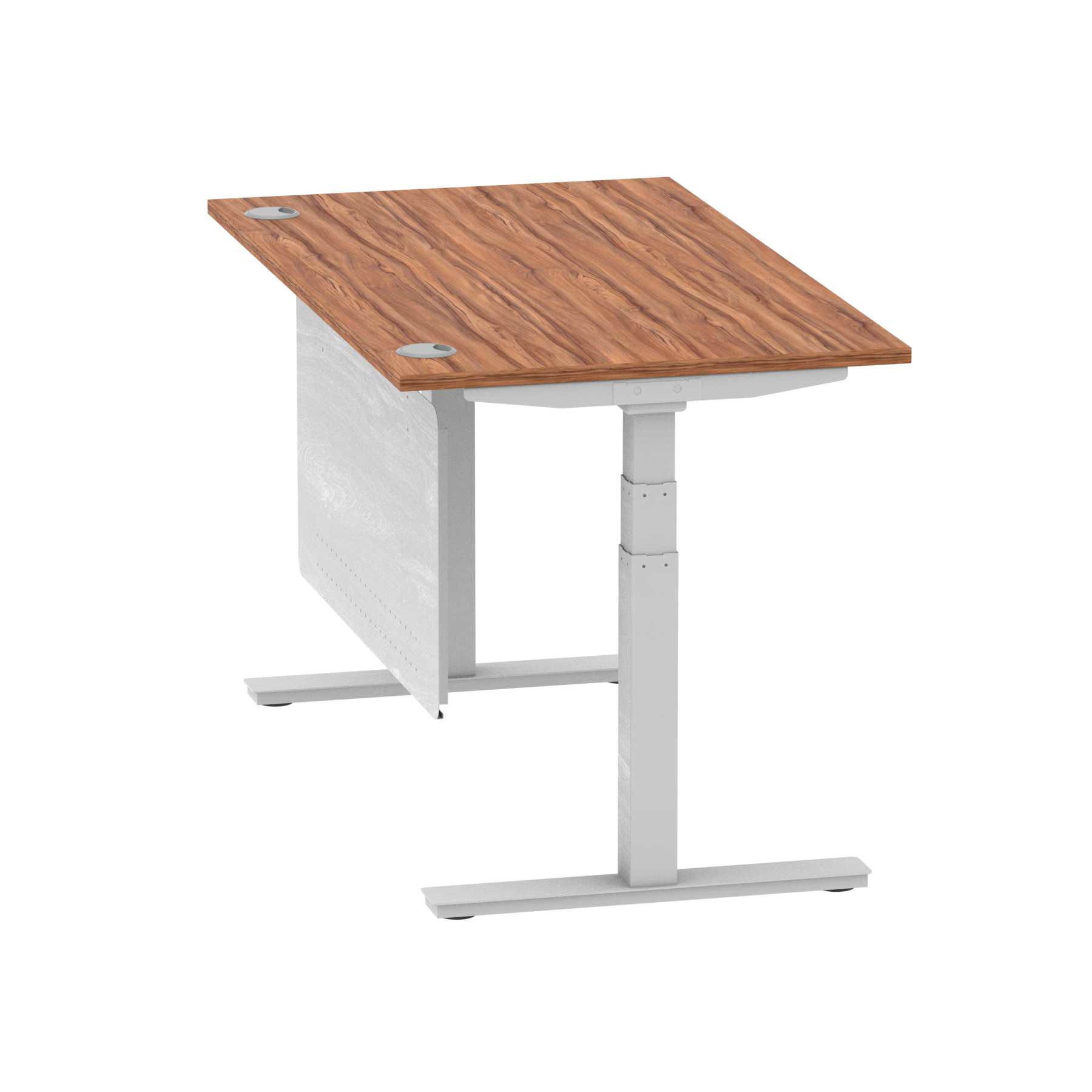 Walnut / Silver Frame