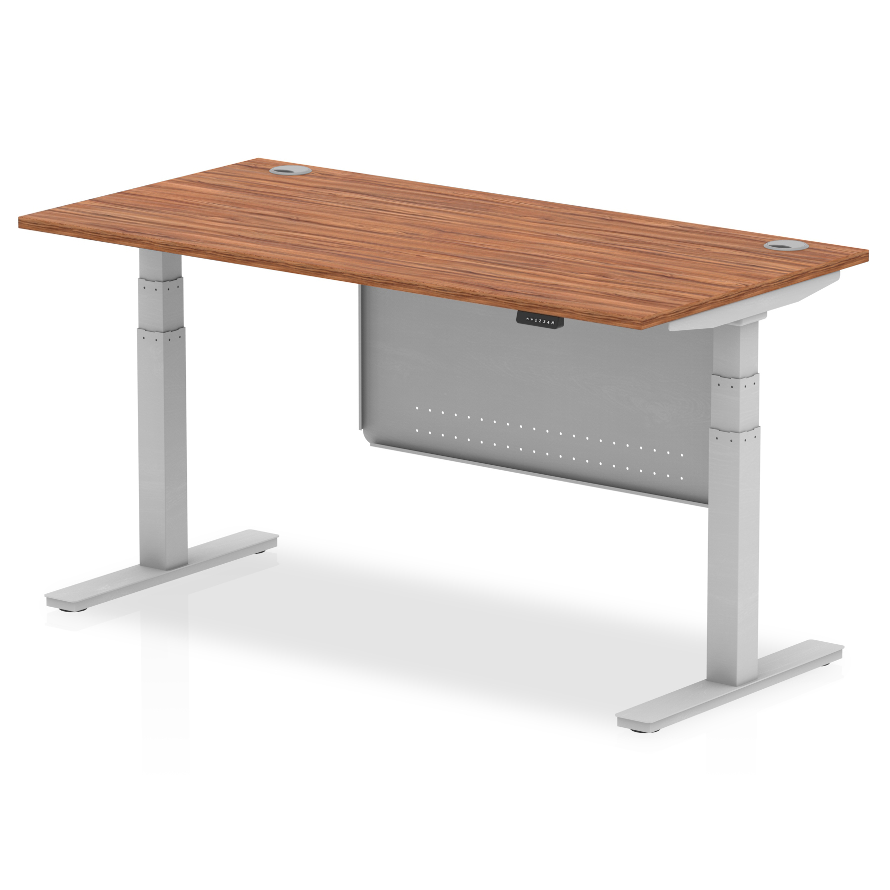 Walnut / Silver Frame