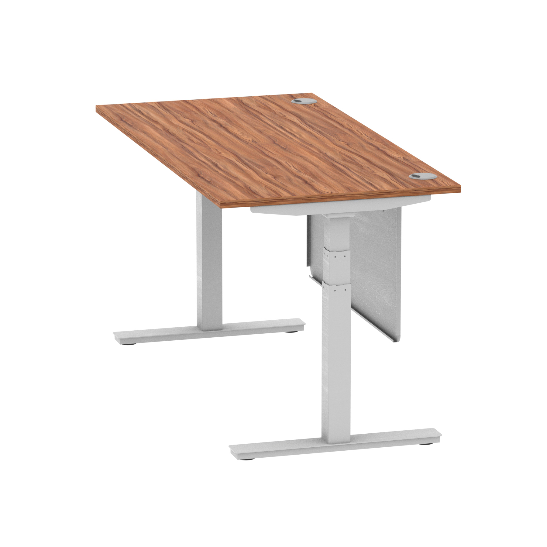 Walnut / Silver Frame