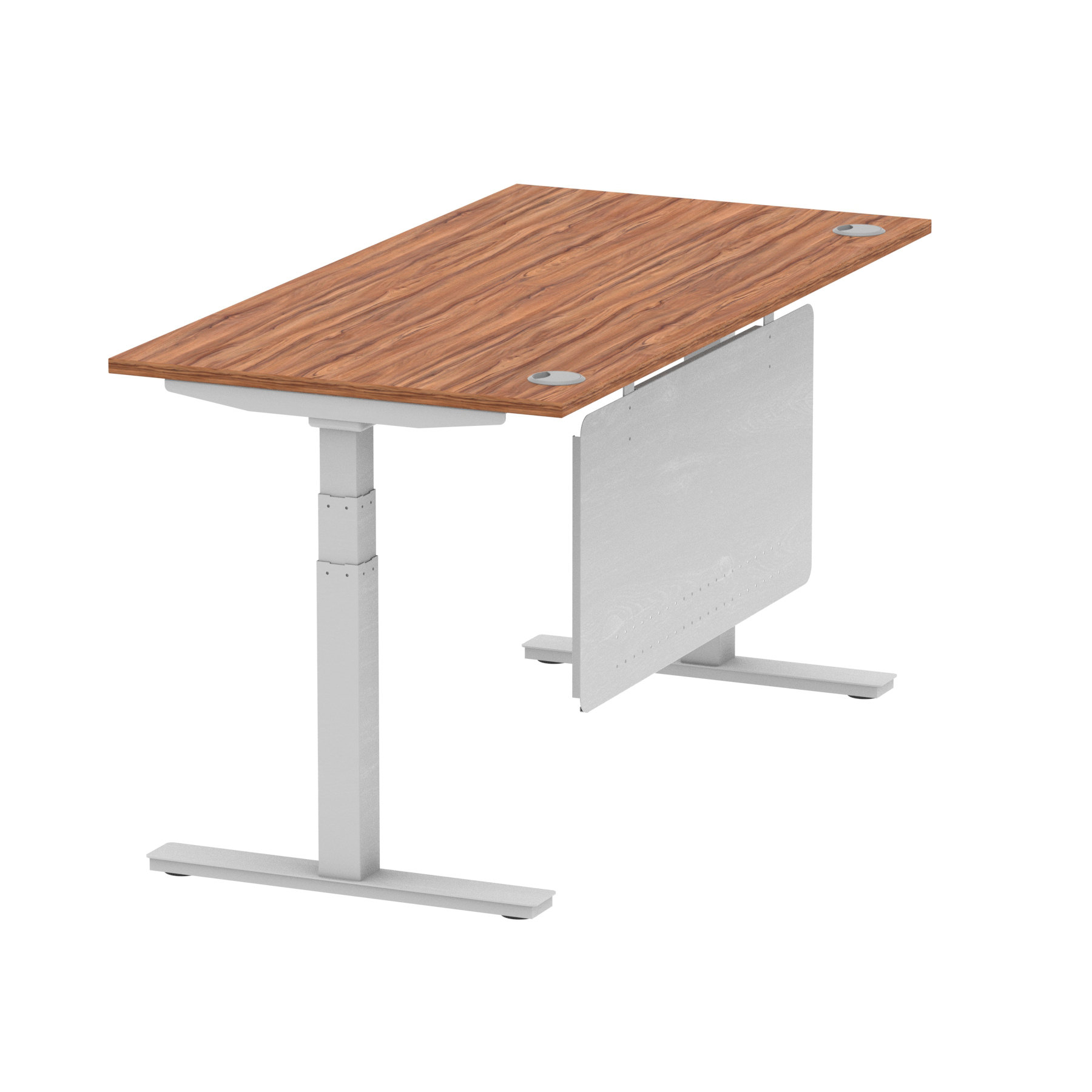 Walnut / Silver Frame