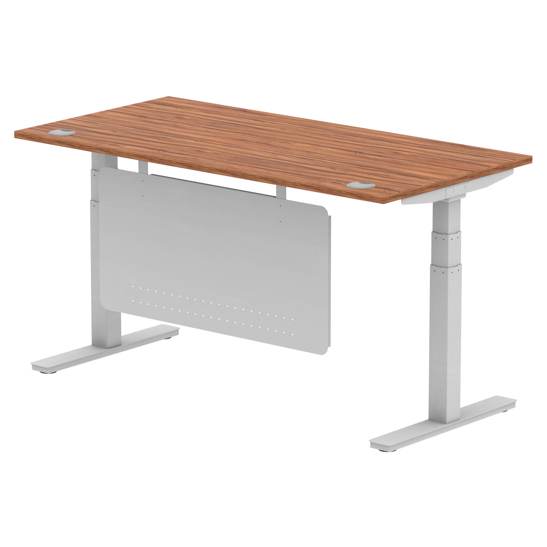 Walnut / Silver Frame