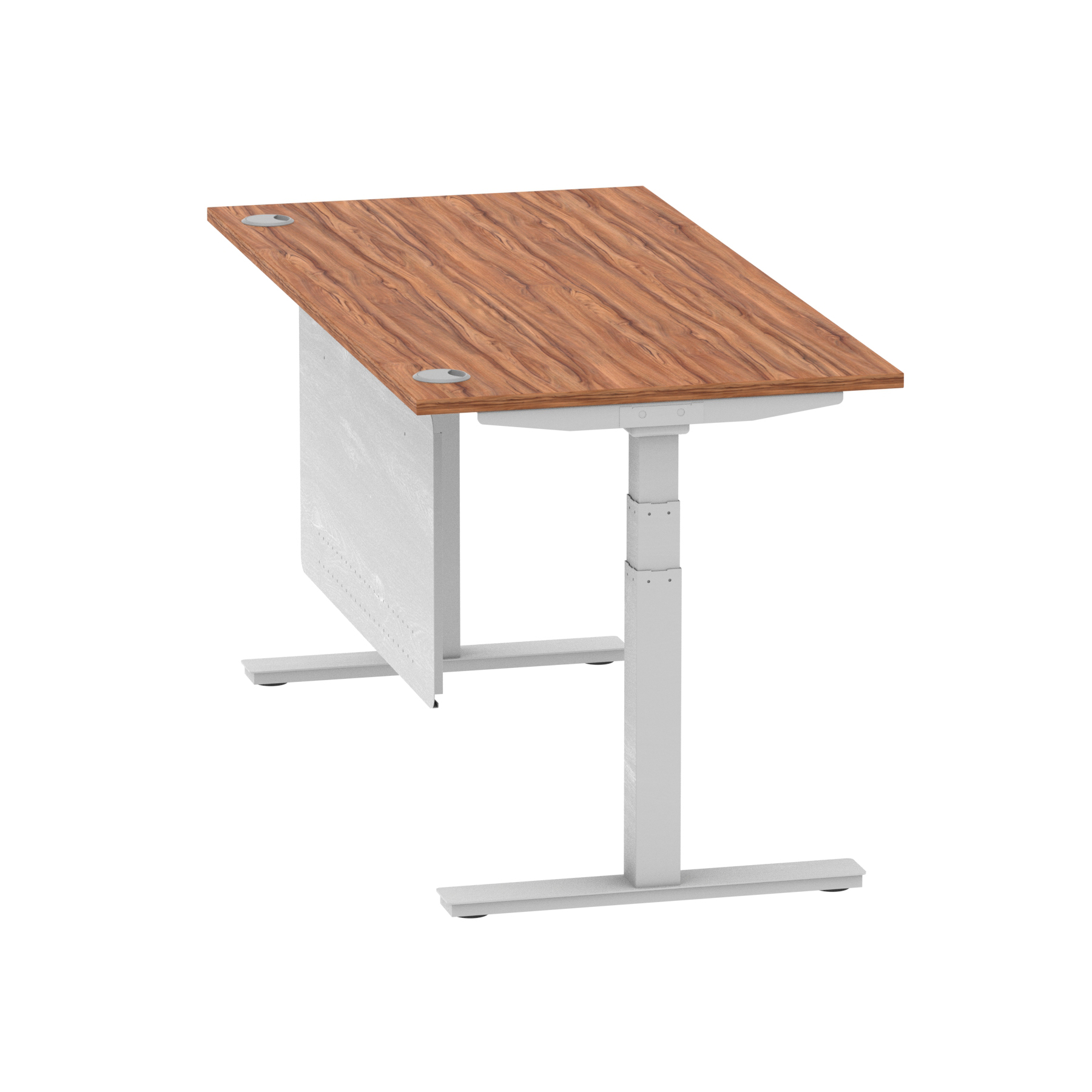 Walnut / Silver Frame