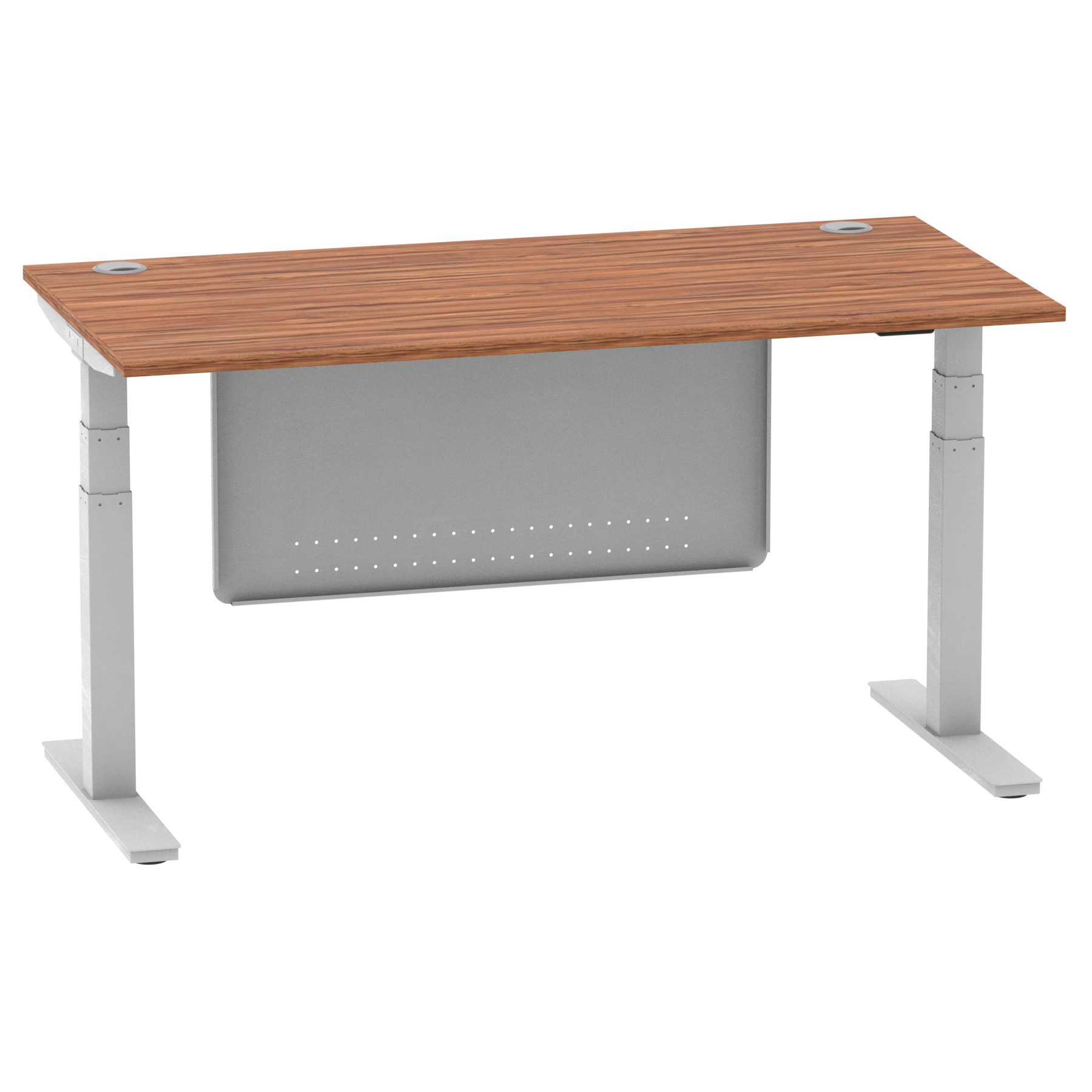 Walnut / Silver Frame