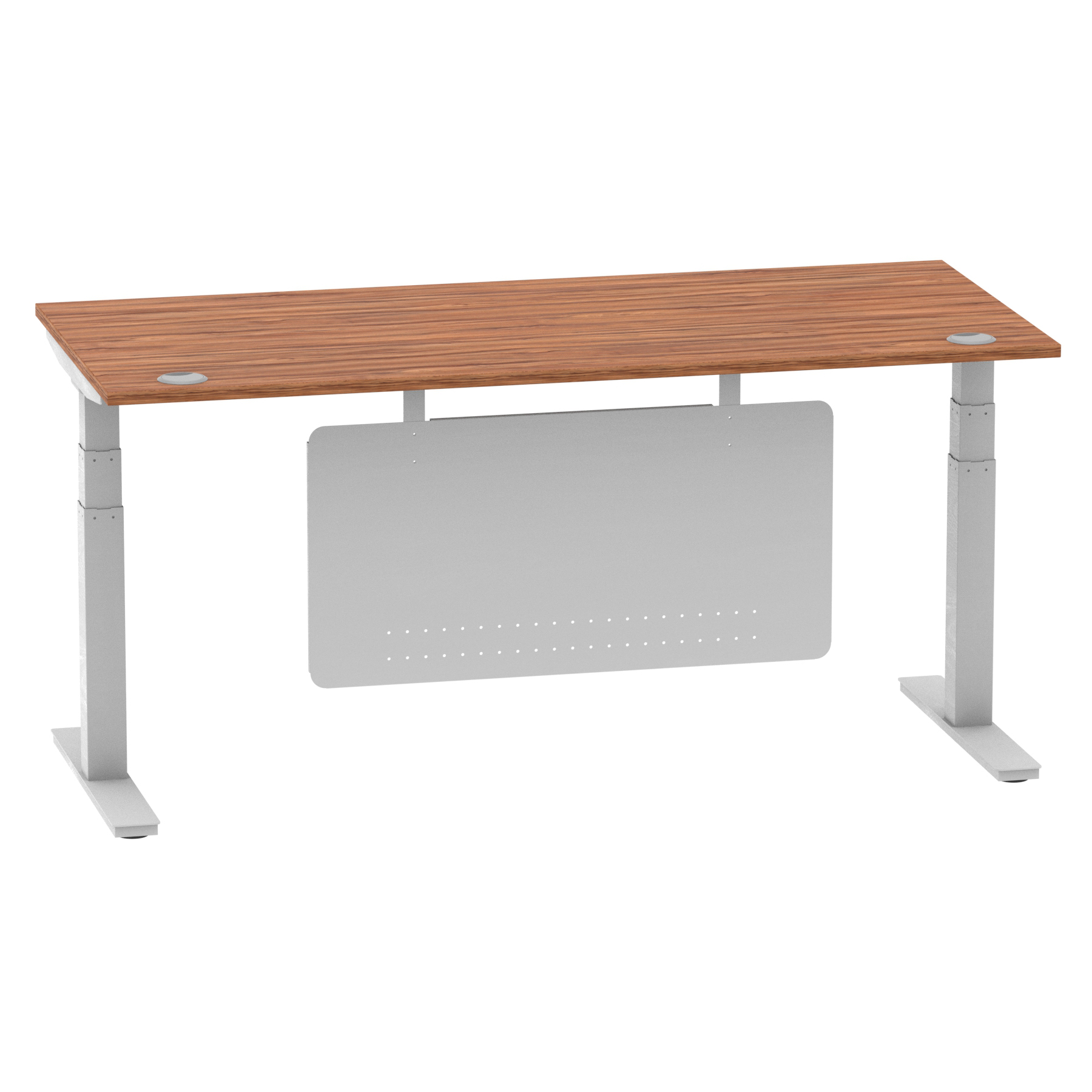 Walnut / Silver Frame