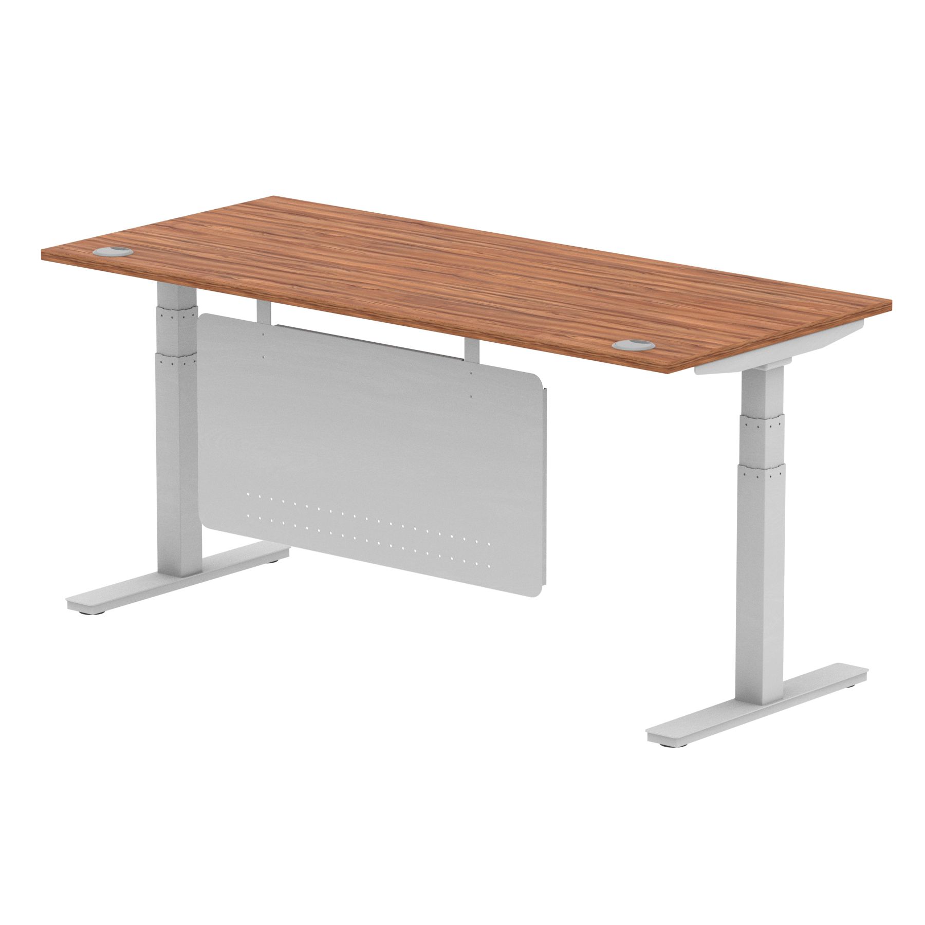 Walnut / Silver Frame