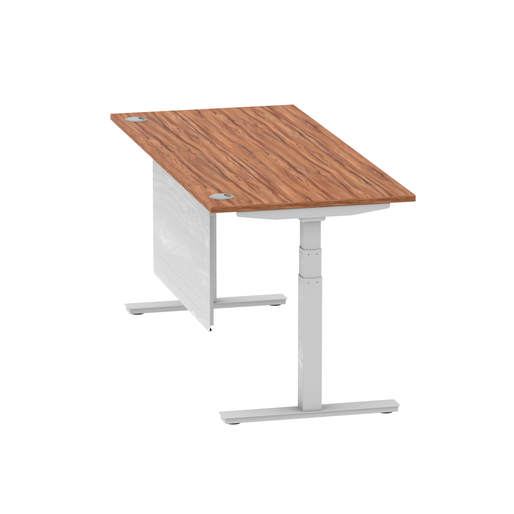 Walnut / Silver Frame