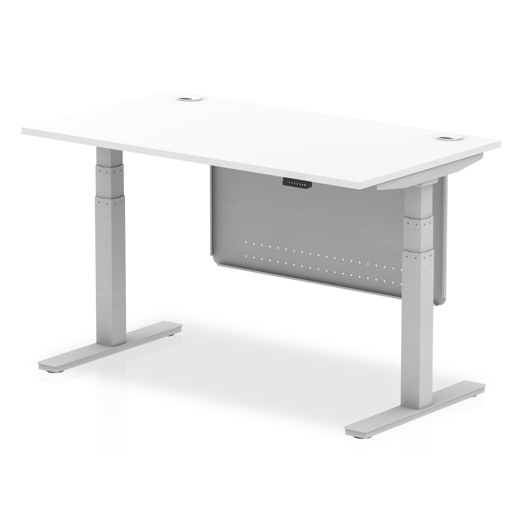 White / Silver Frame