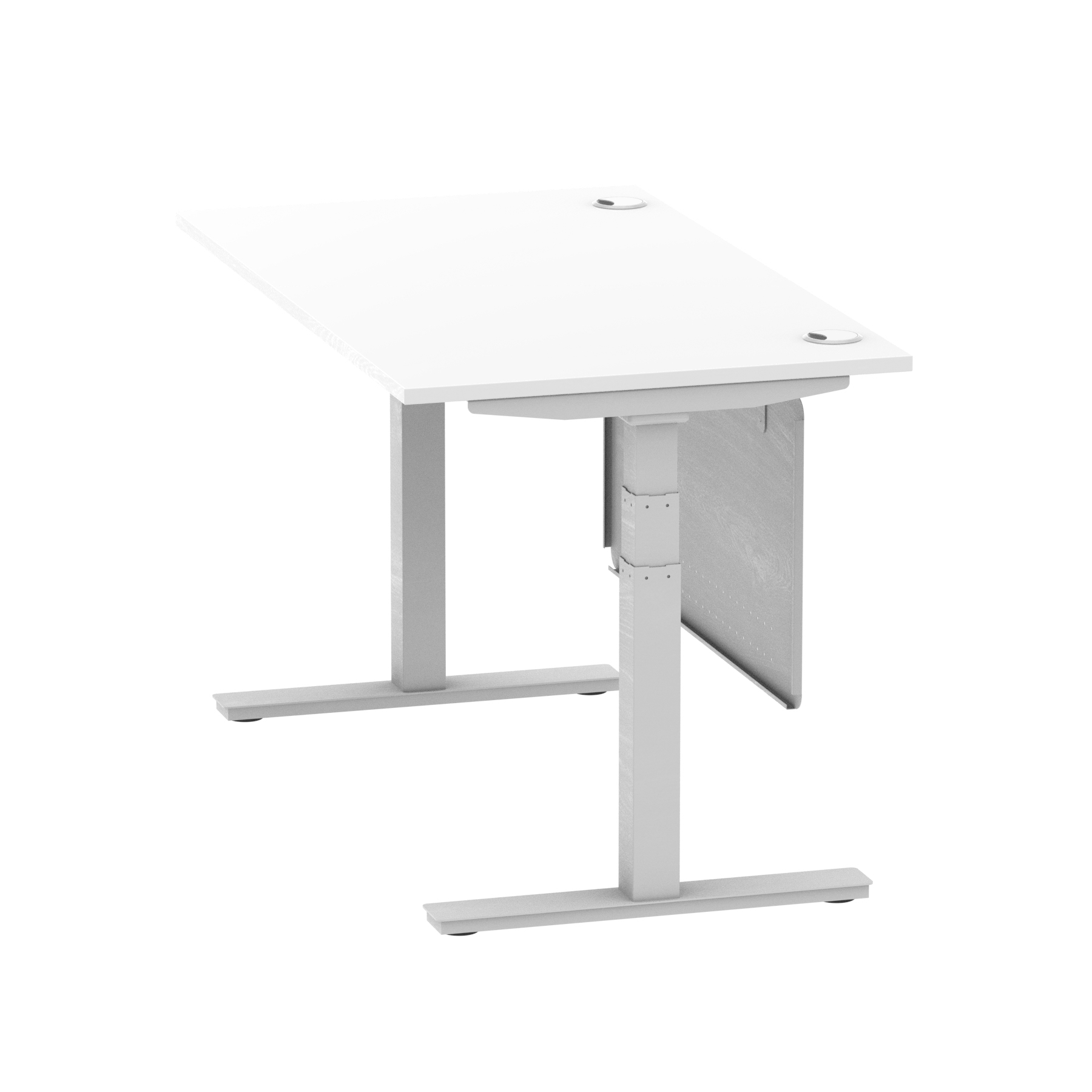 White / Silver Frame