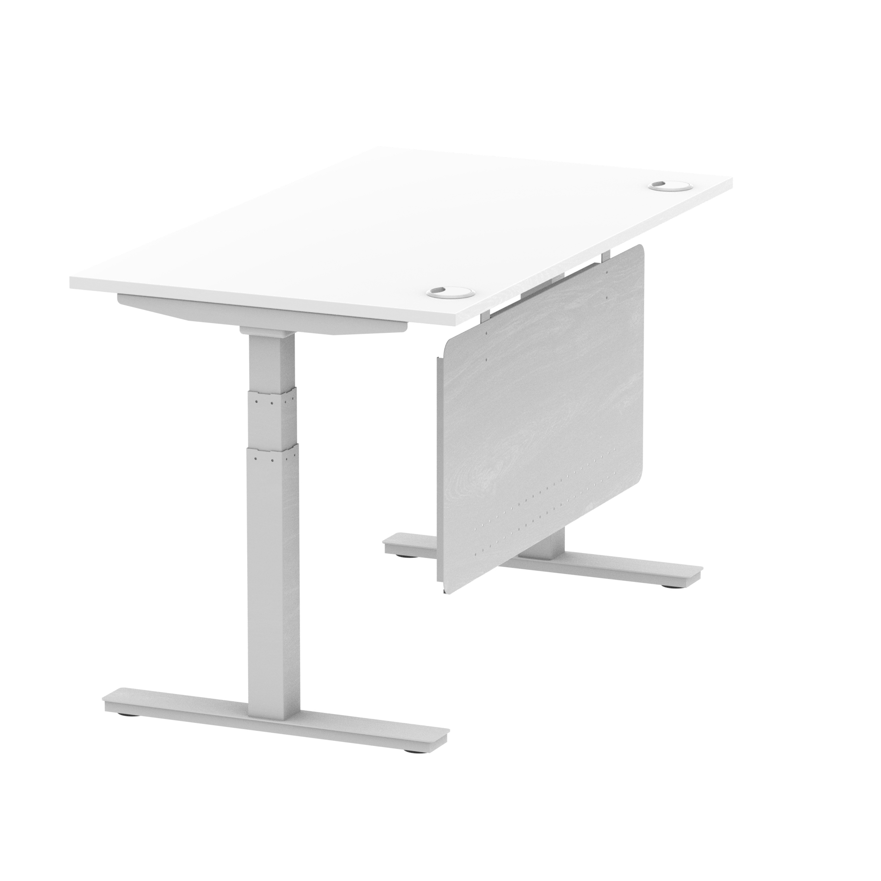 White / Silver Frame