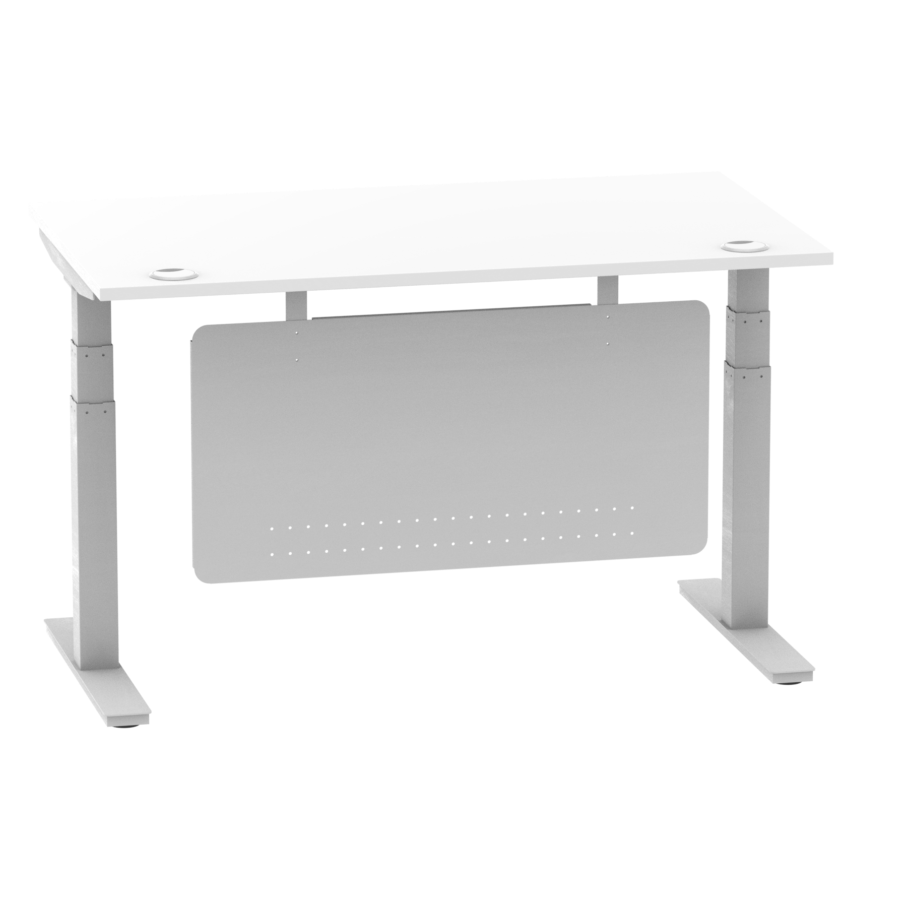White / Silver Frame