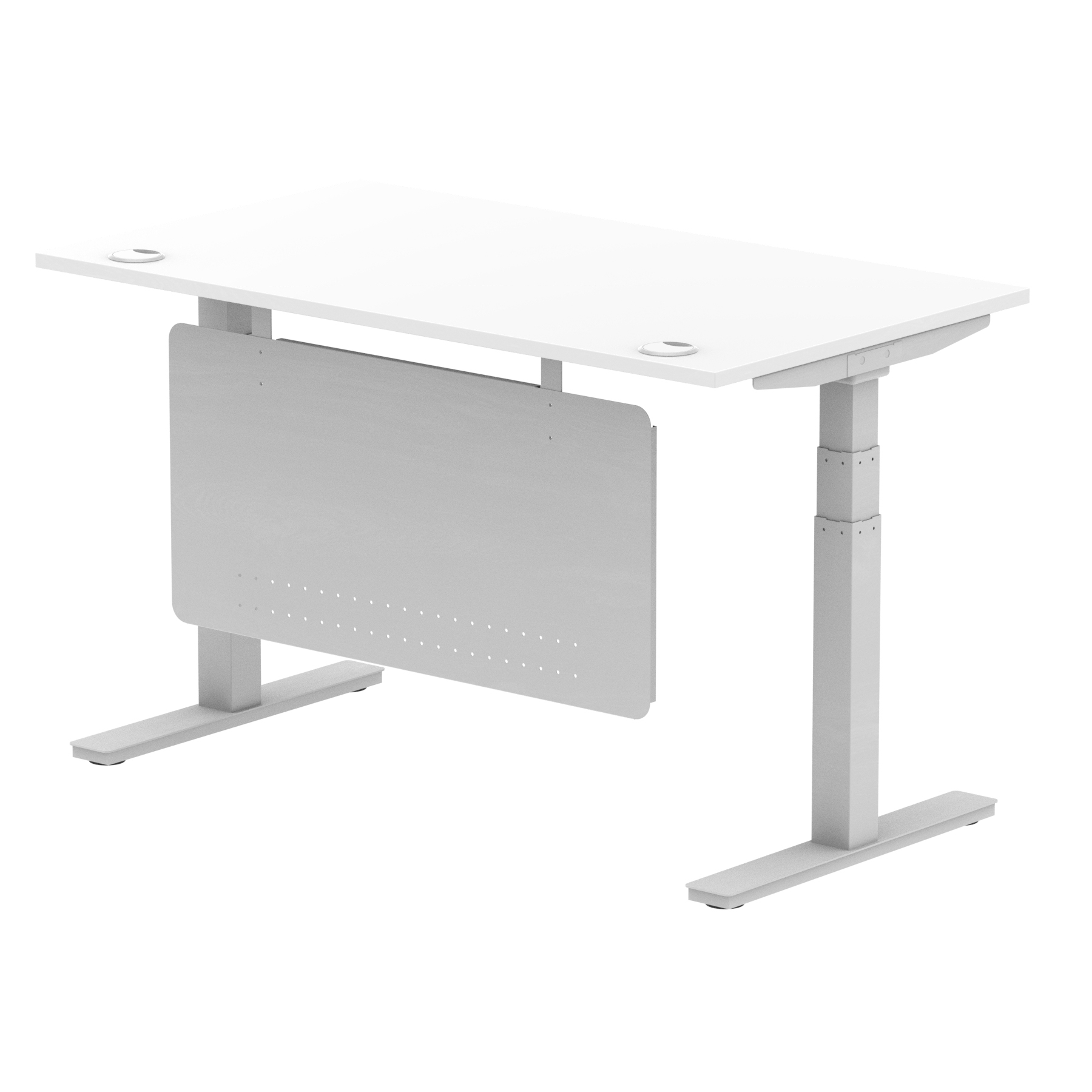 White / Silver Frame