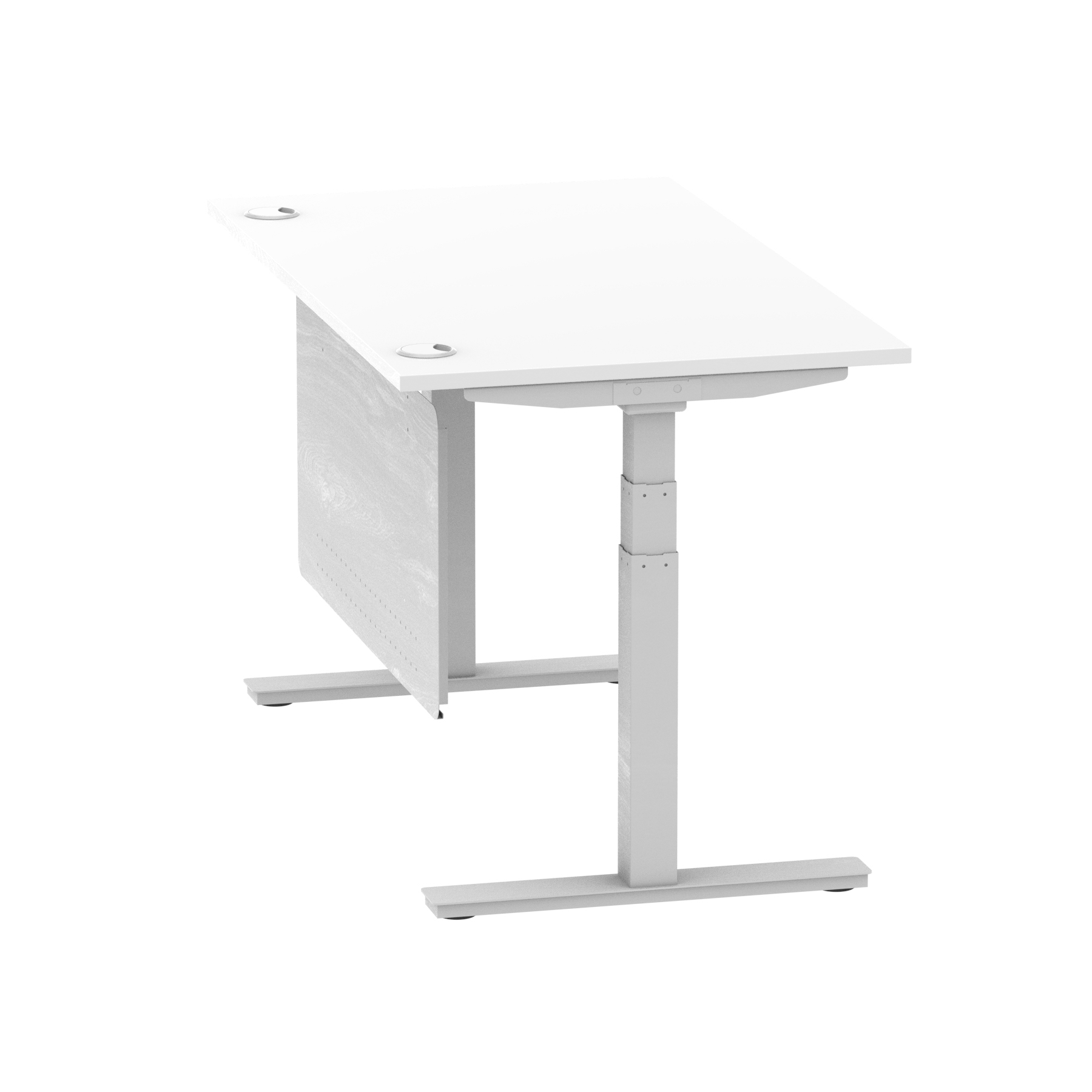 White / Silver Frame