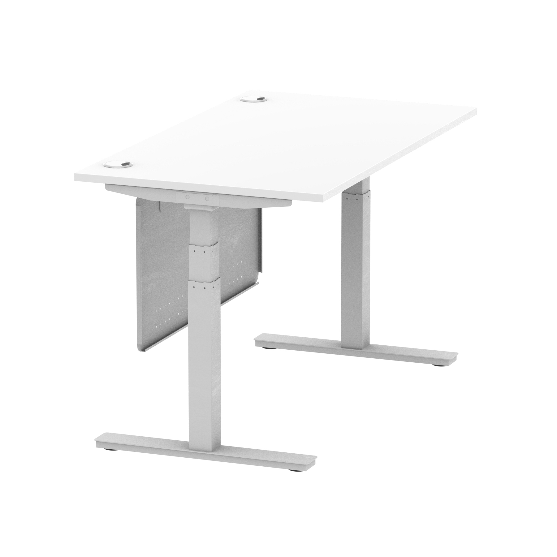 White / Silver Frame