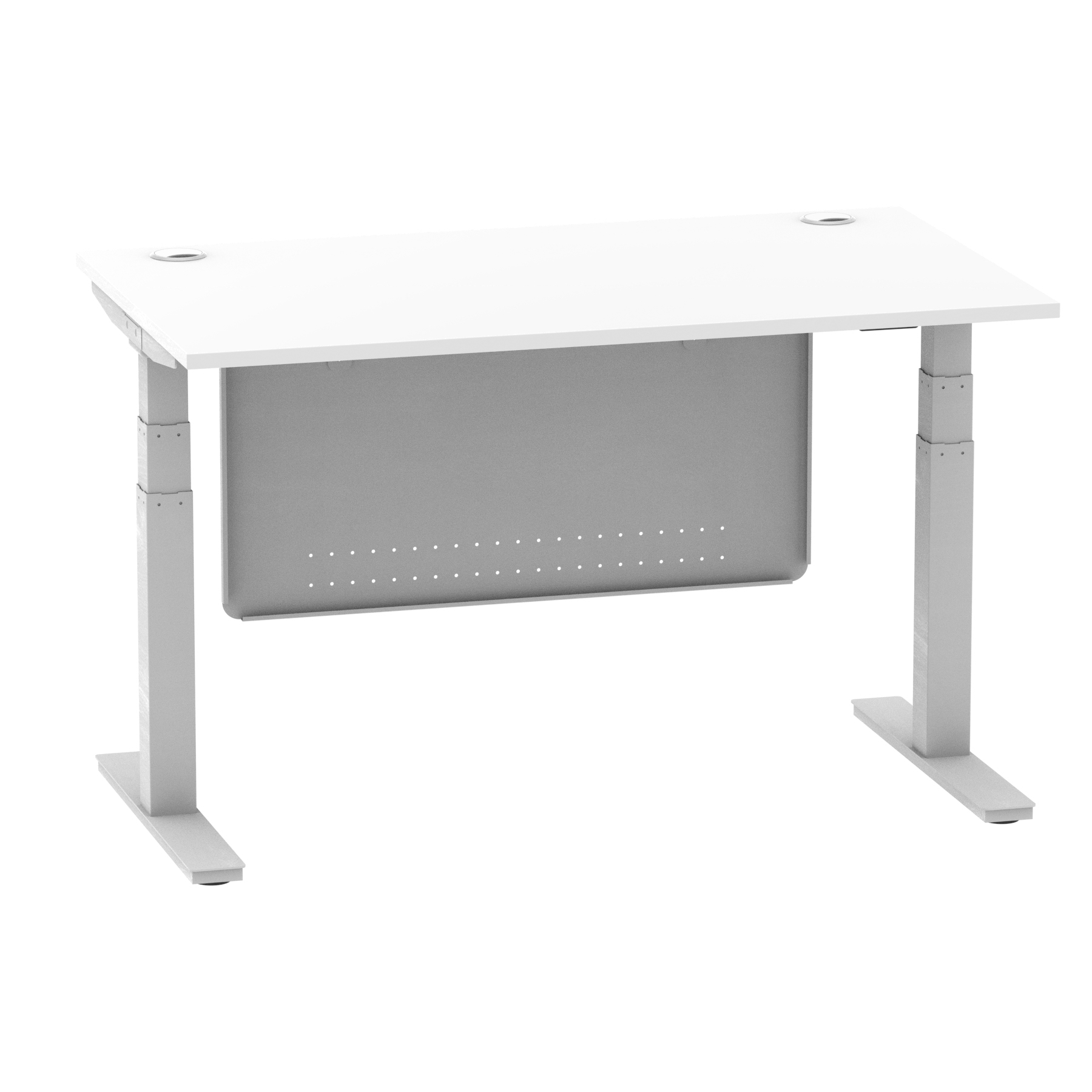 White / Silver Frame