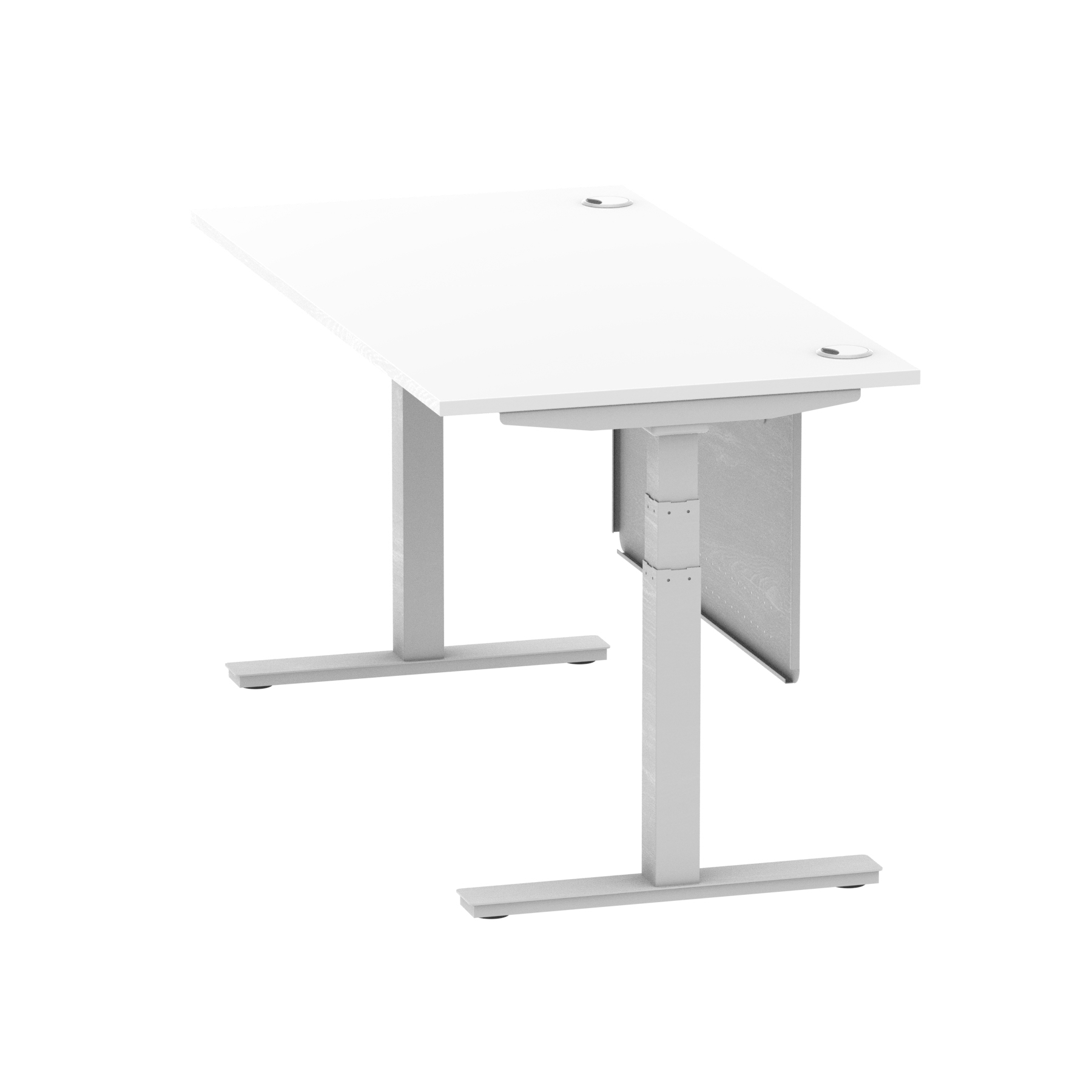 White / Silver Frame