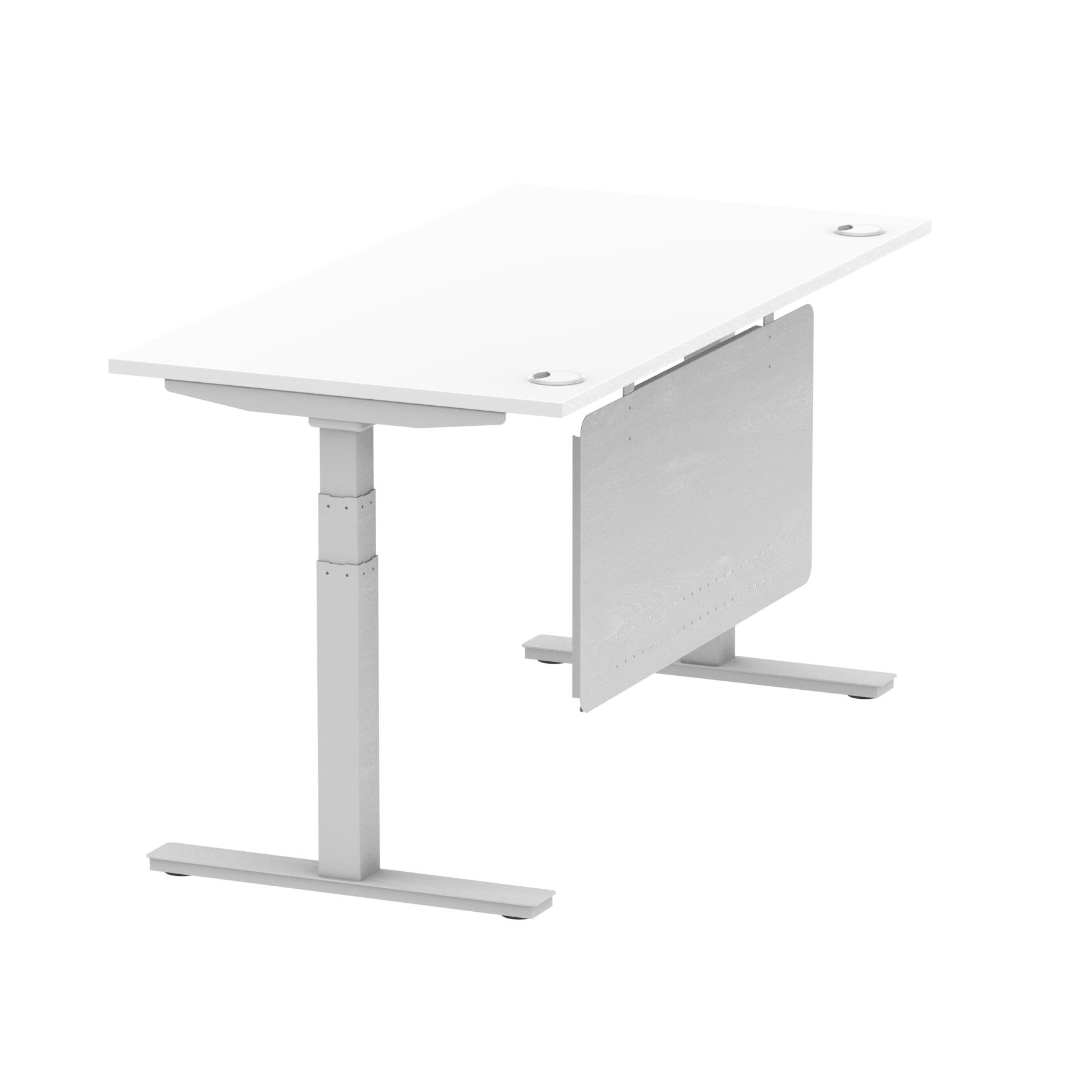 White / Silver Frame