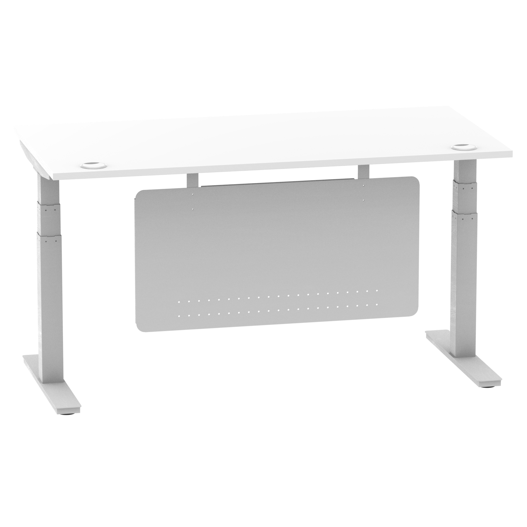 White / Silver Frame