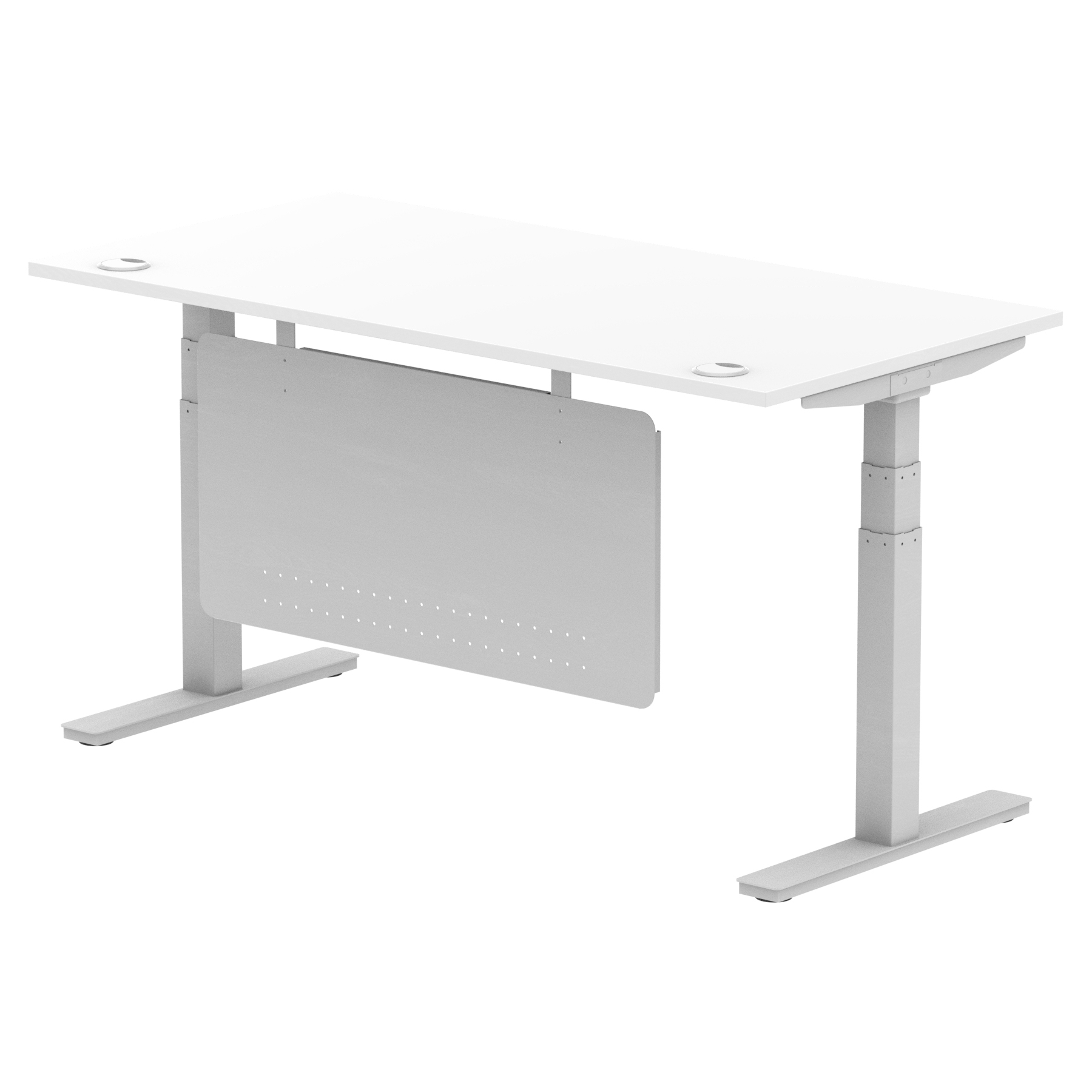White / Silver Frame