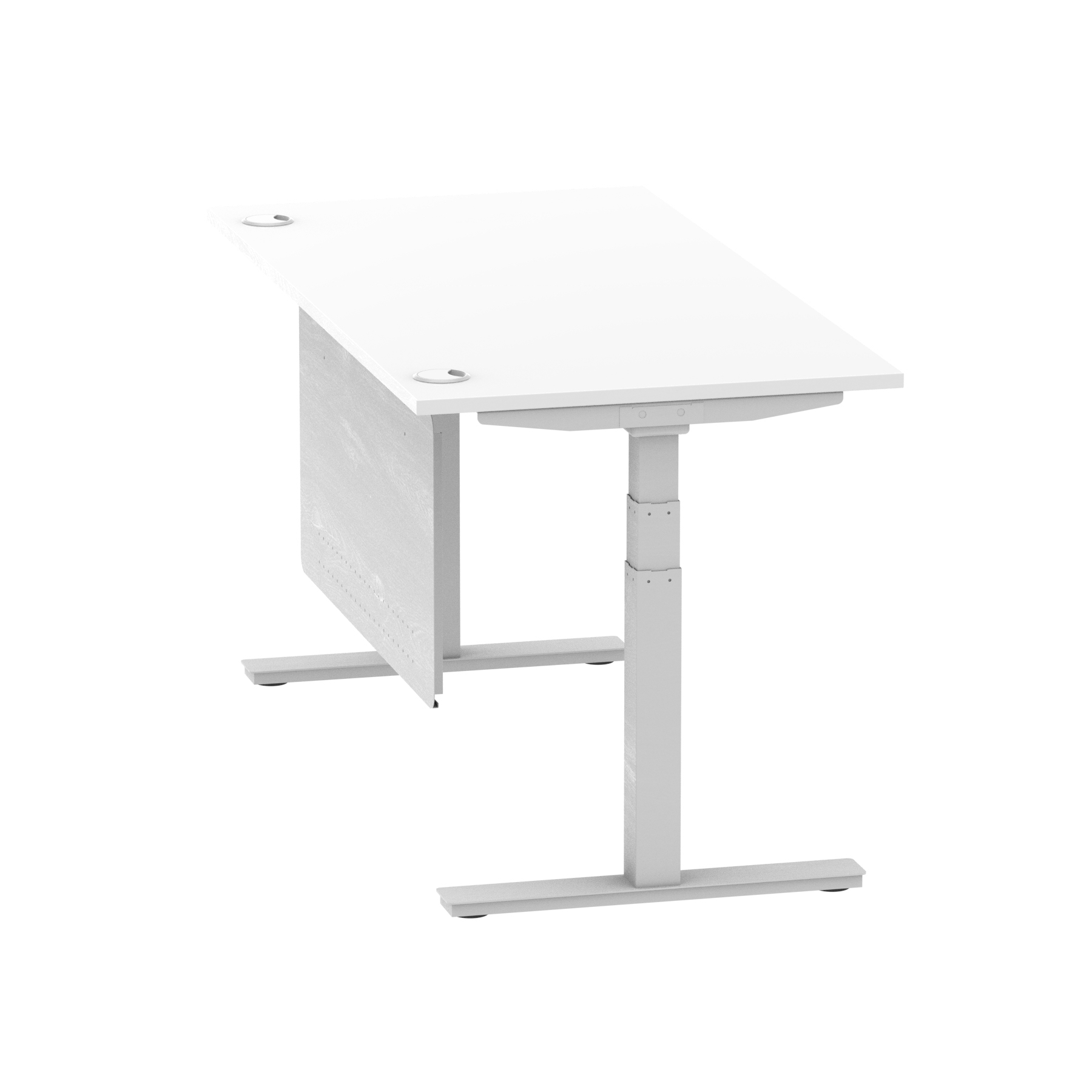 White / Silver Frame