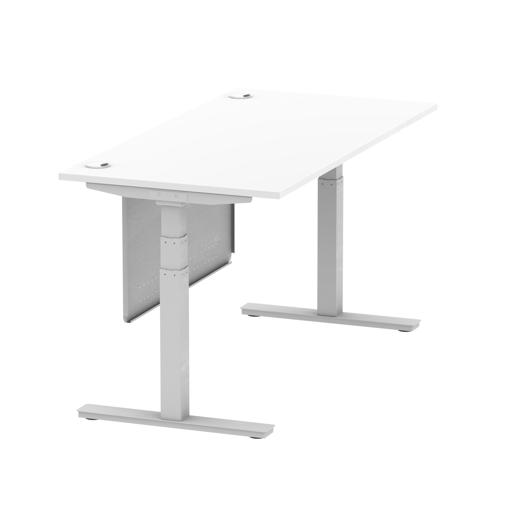 White / Silver Frame