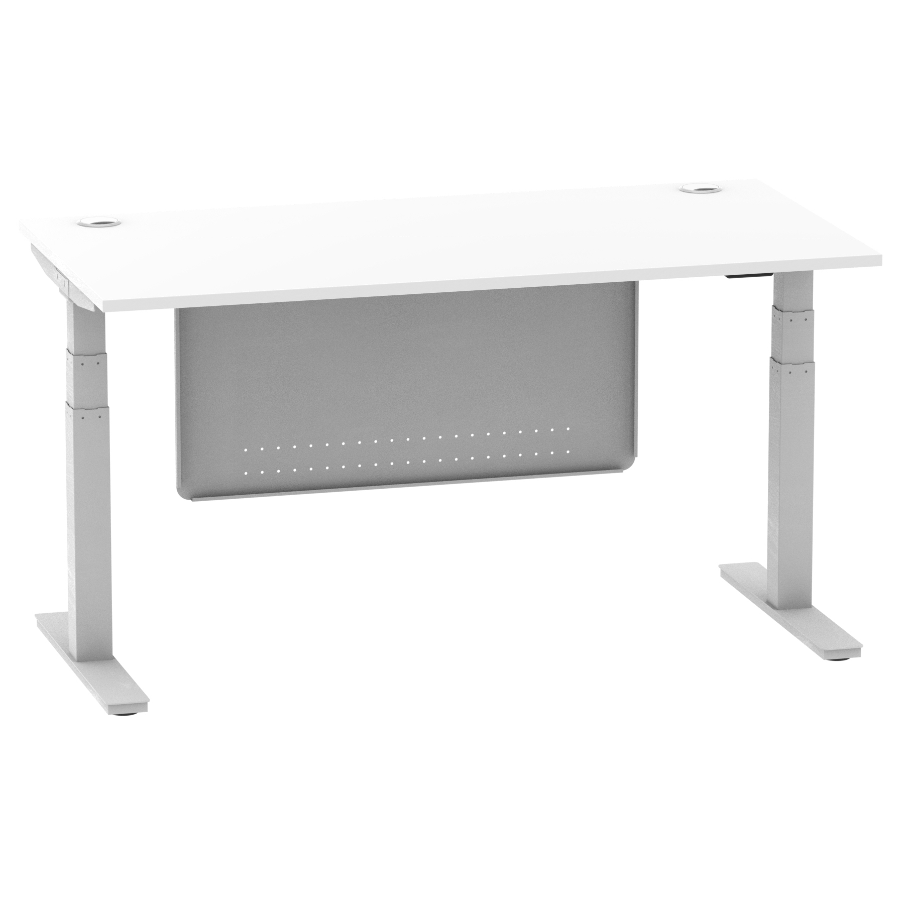 White / Silver Frame
